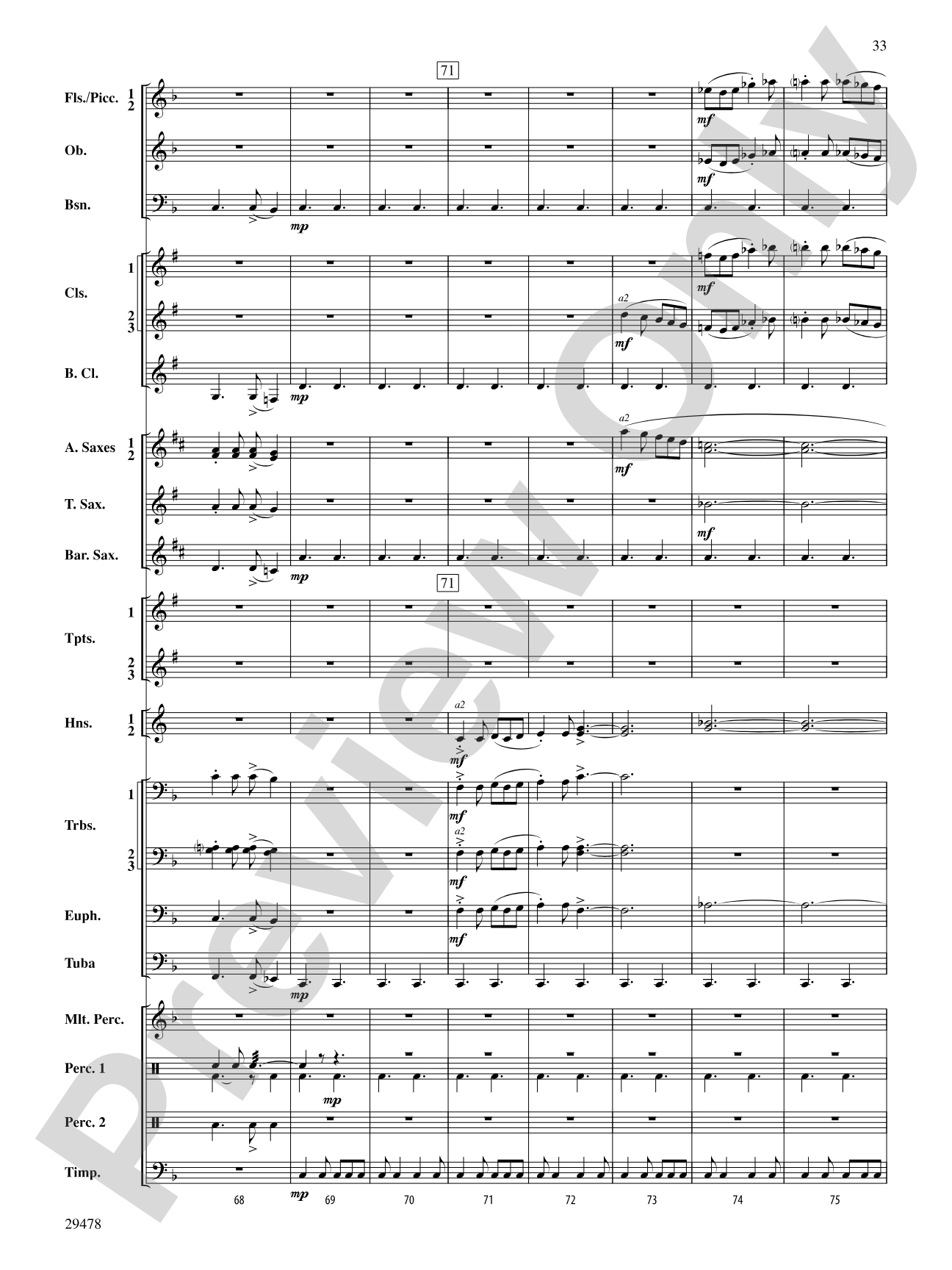 Three Georgian Vignettes: Concert Band Conductor Score & Parts