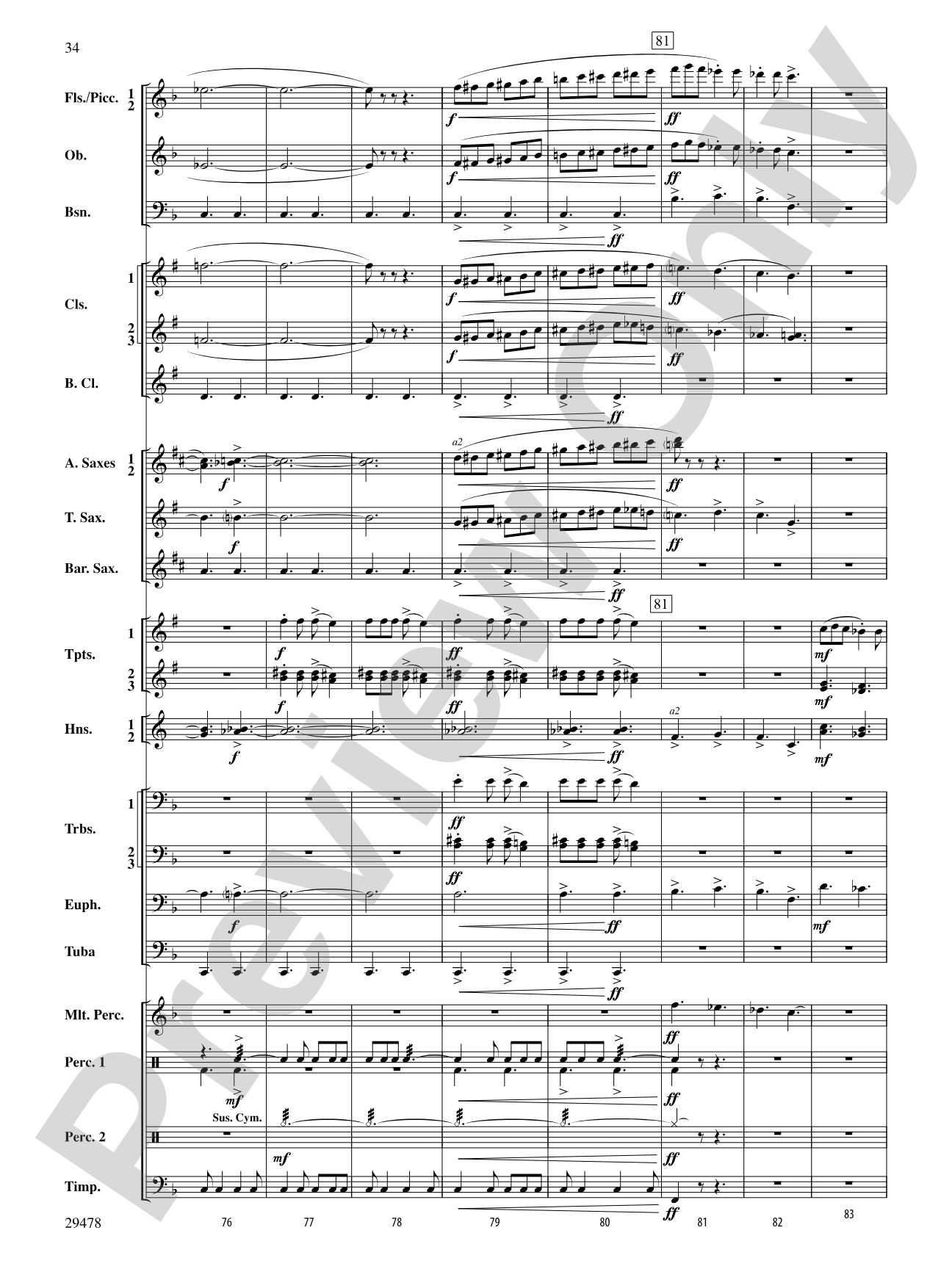 Three Georgian Vignettes: Concert Band Conductor Score & Parts