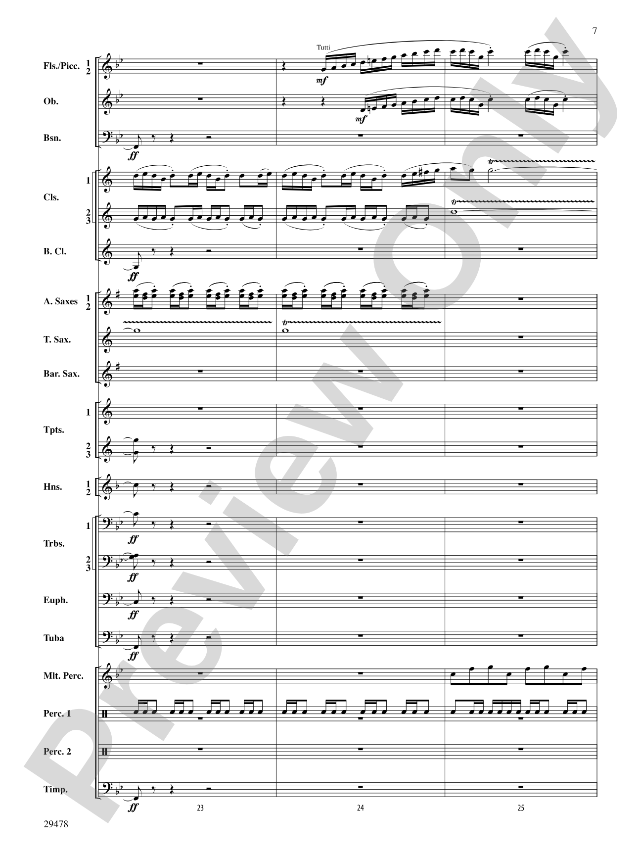 Three Georgian Vignettes: Concert Band Conductor Score & Parts