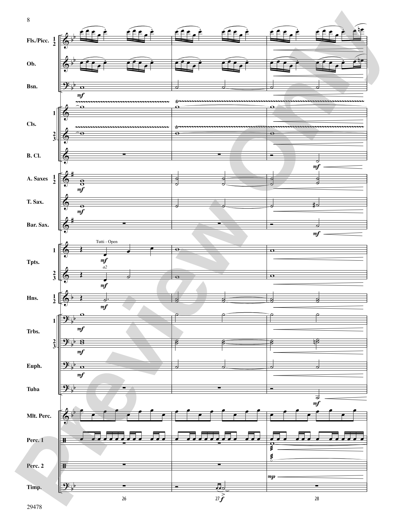 Three Georgian Vignettes: Concert Band Conductor Score & Parts
