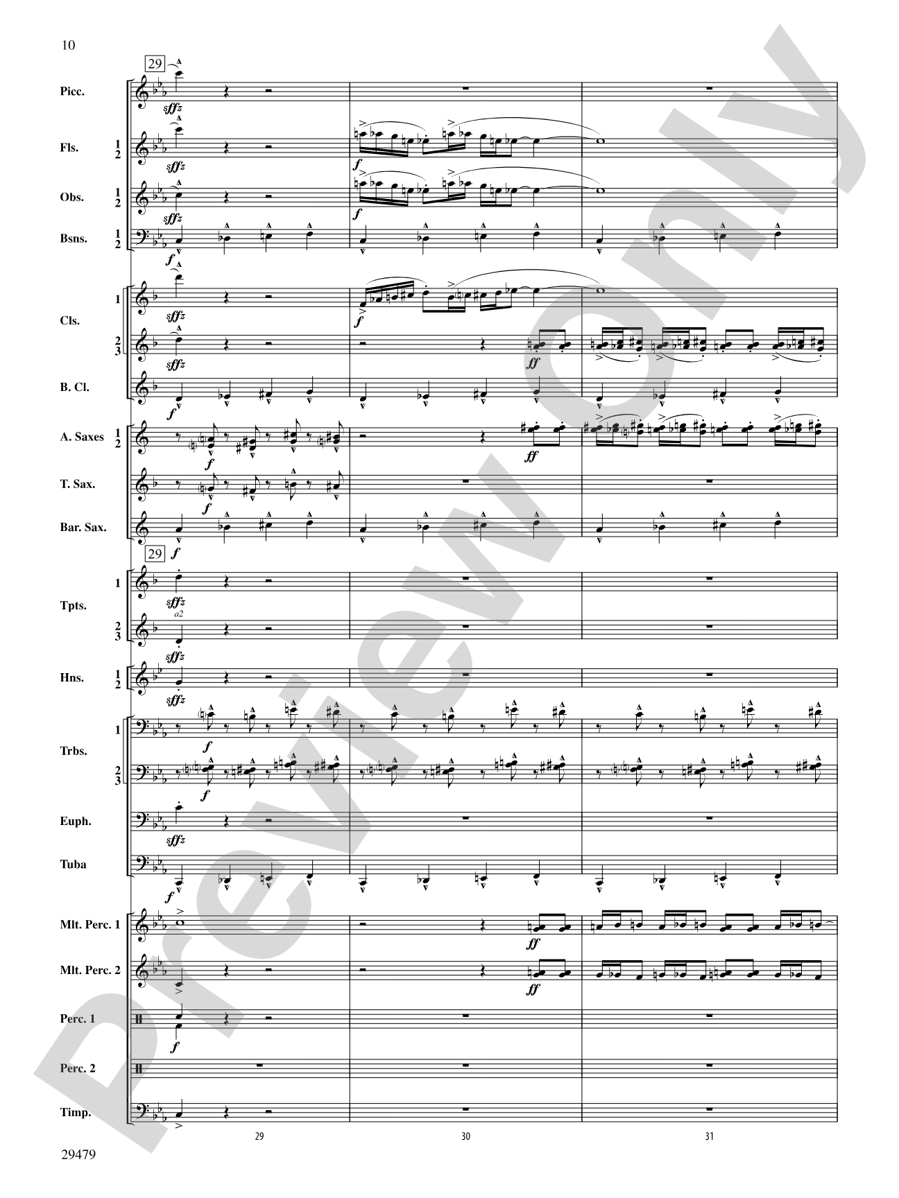 Art in the Park: Concert Band Conductor Score & Parts