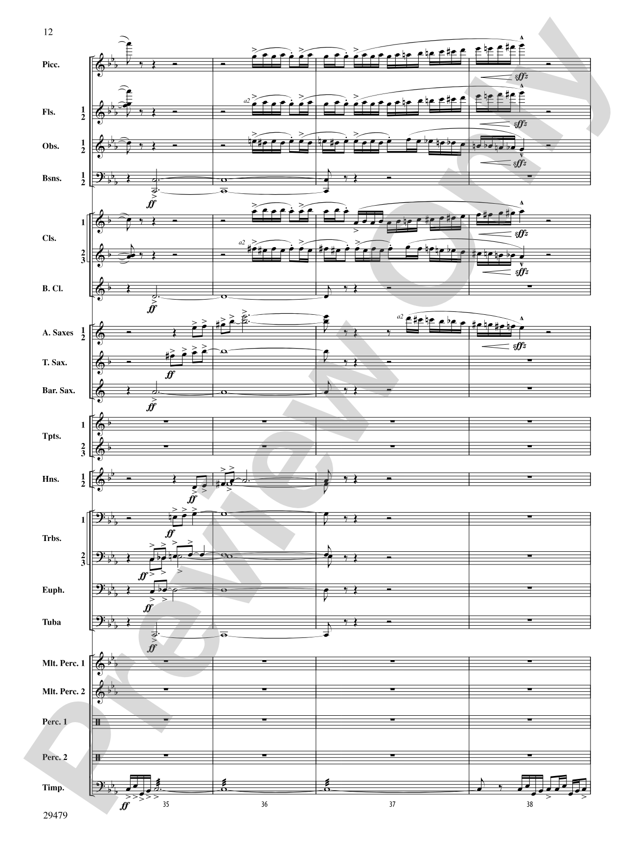Art in the Park: Concert Band Conductor Score & Parts