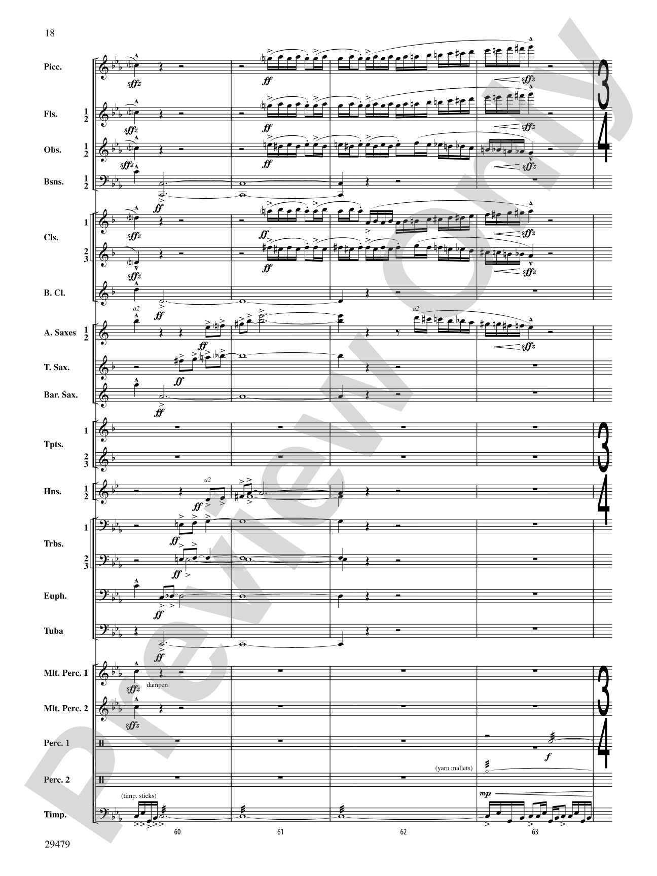 Art in the Park: Concert Band Conductor Score & Parts