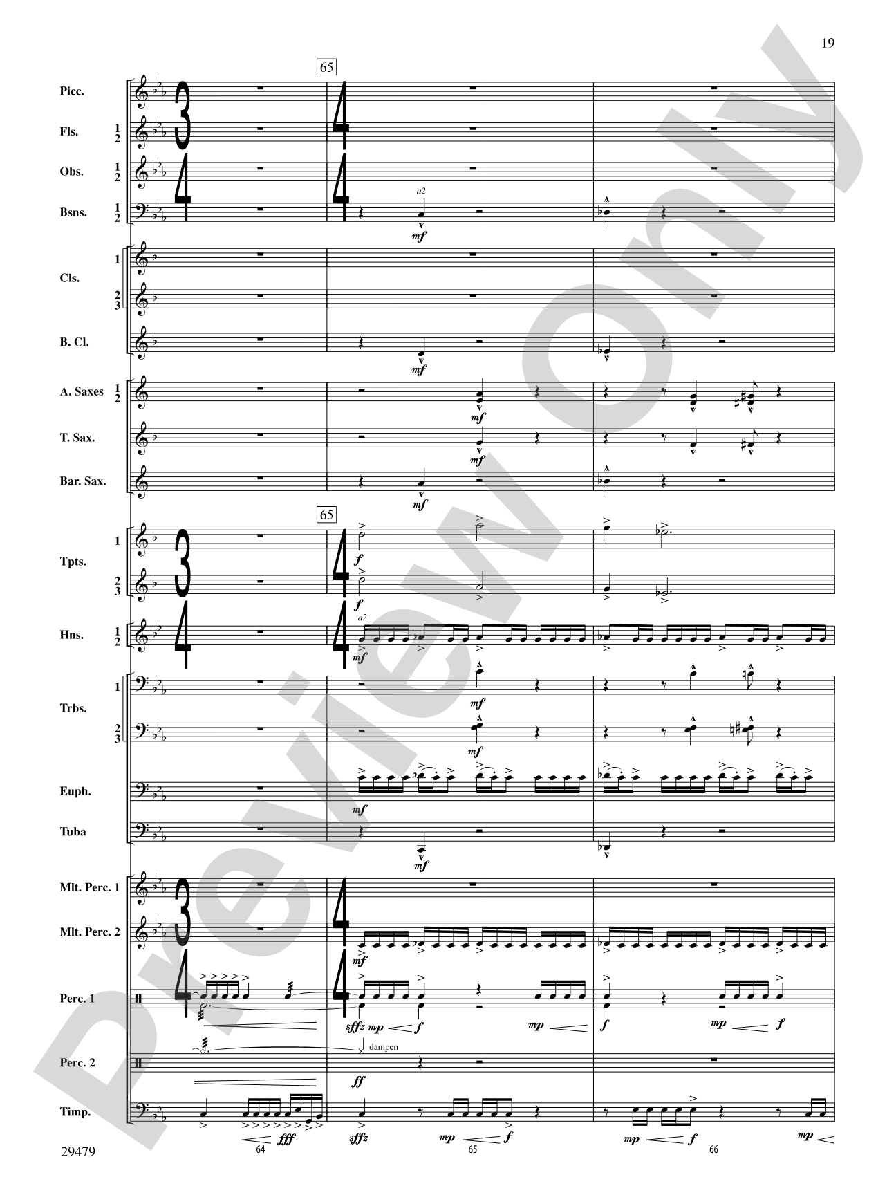 Art in the Park: Concert Band Conductor Score & Parts