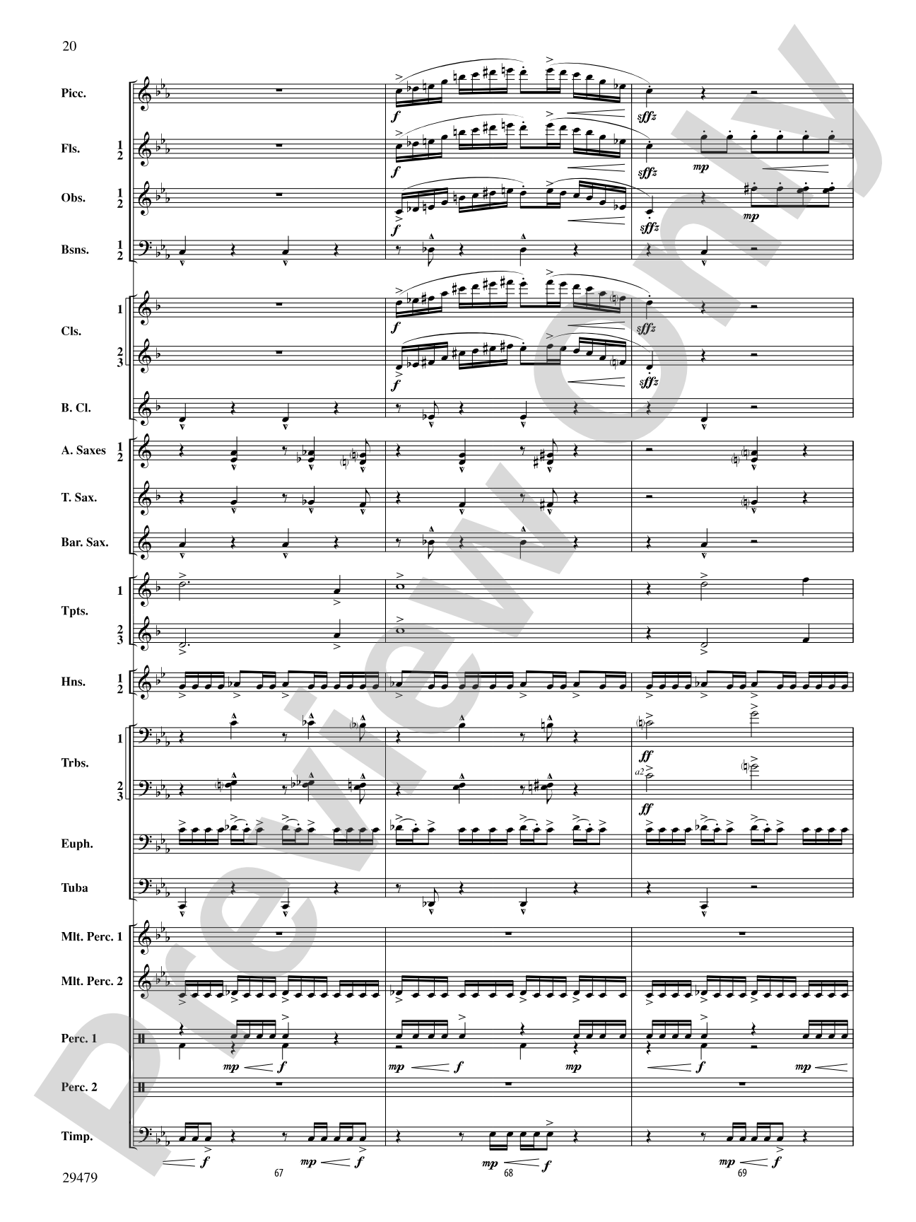 Art in the Park: Concert Band Conductor Score & Parts