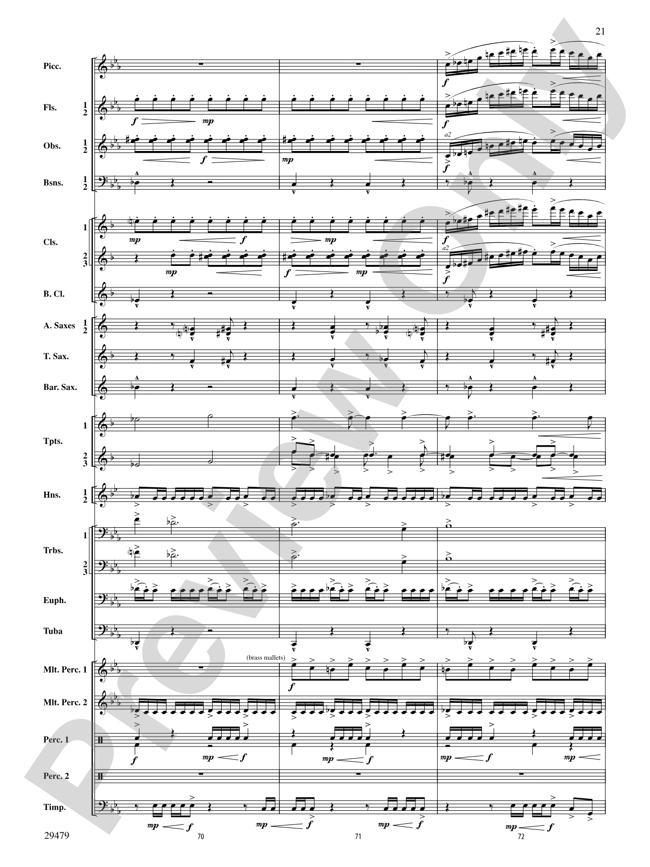 Art in the Park: Concert Band Conductor Score & Parts