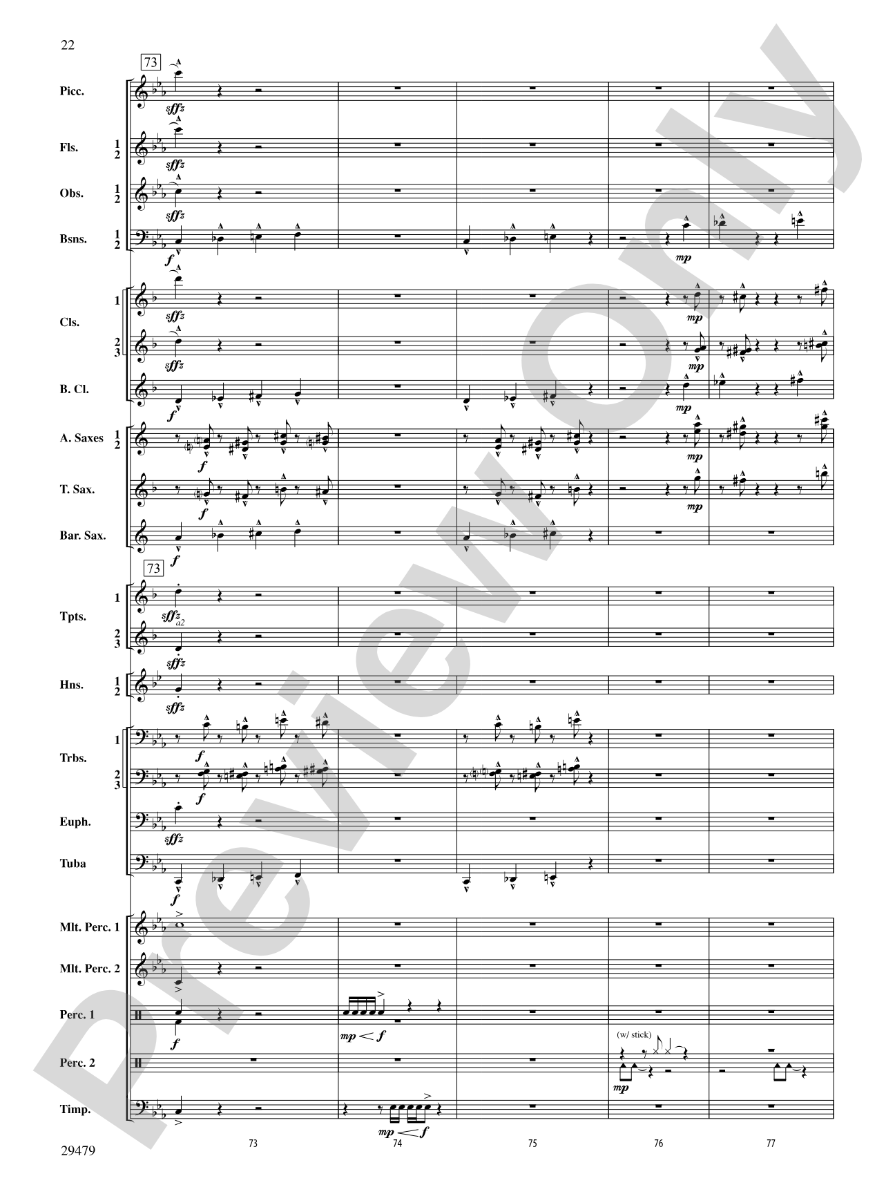 Art in the Park: Concert Band Conductor Score & Parts