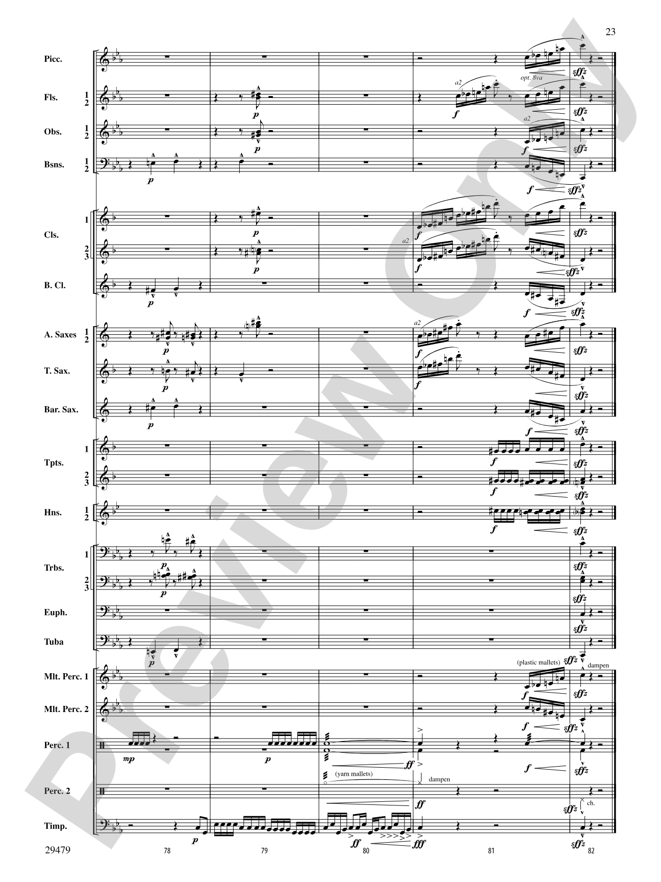 Art in the Park: Concert Band Conductor Score & Parts