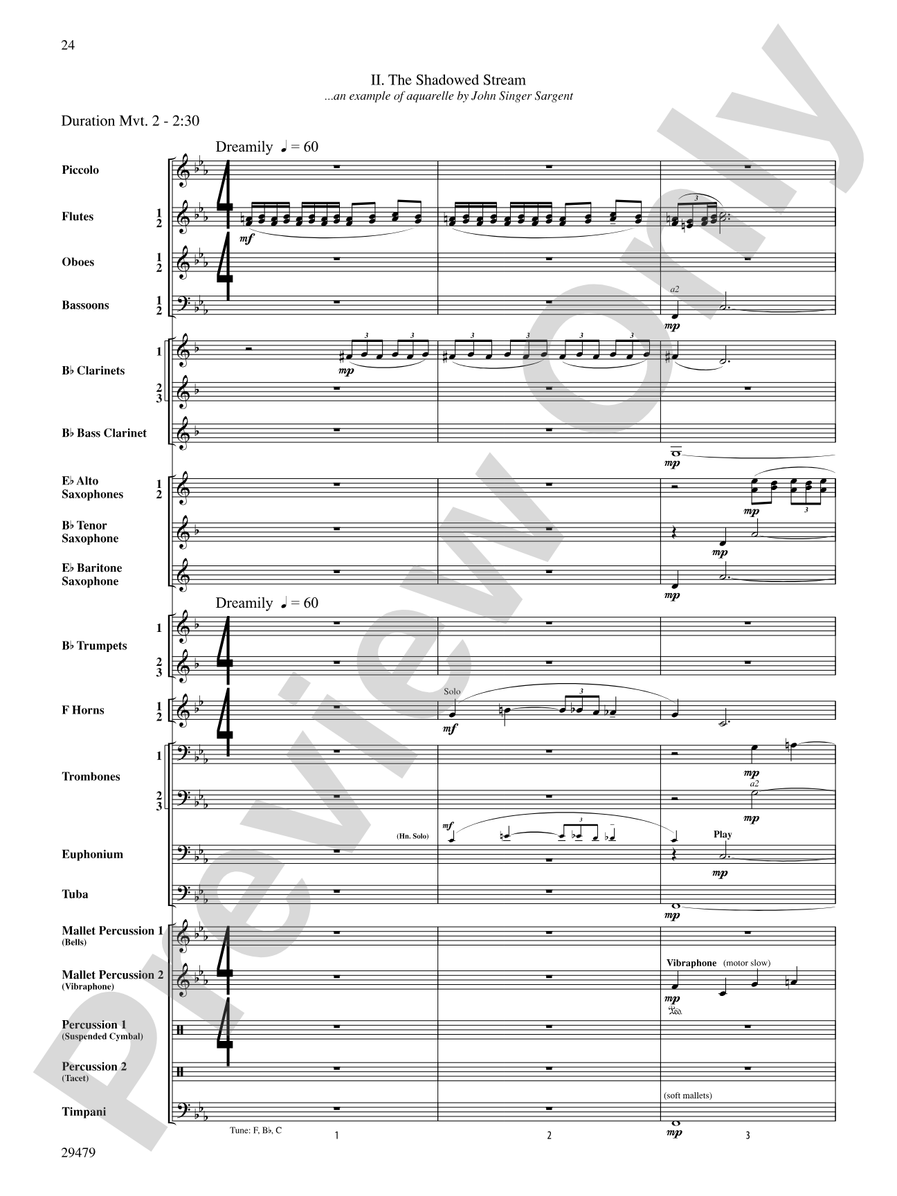 Art in the Park: Concert Band Conductor Score & Parts
