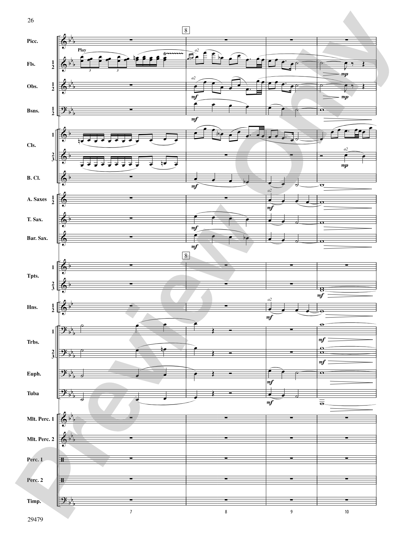 Art in the Park: Concert Band Conductor Score & Parts