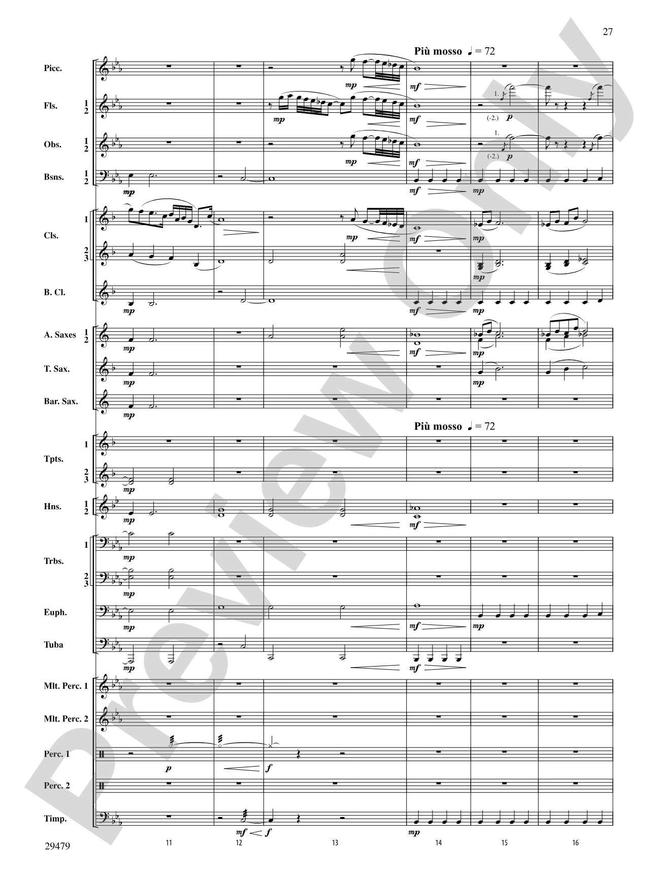 Art in the Park: Concert Band Conductor Score & Parts