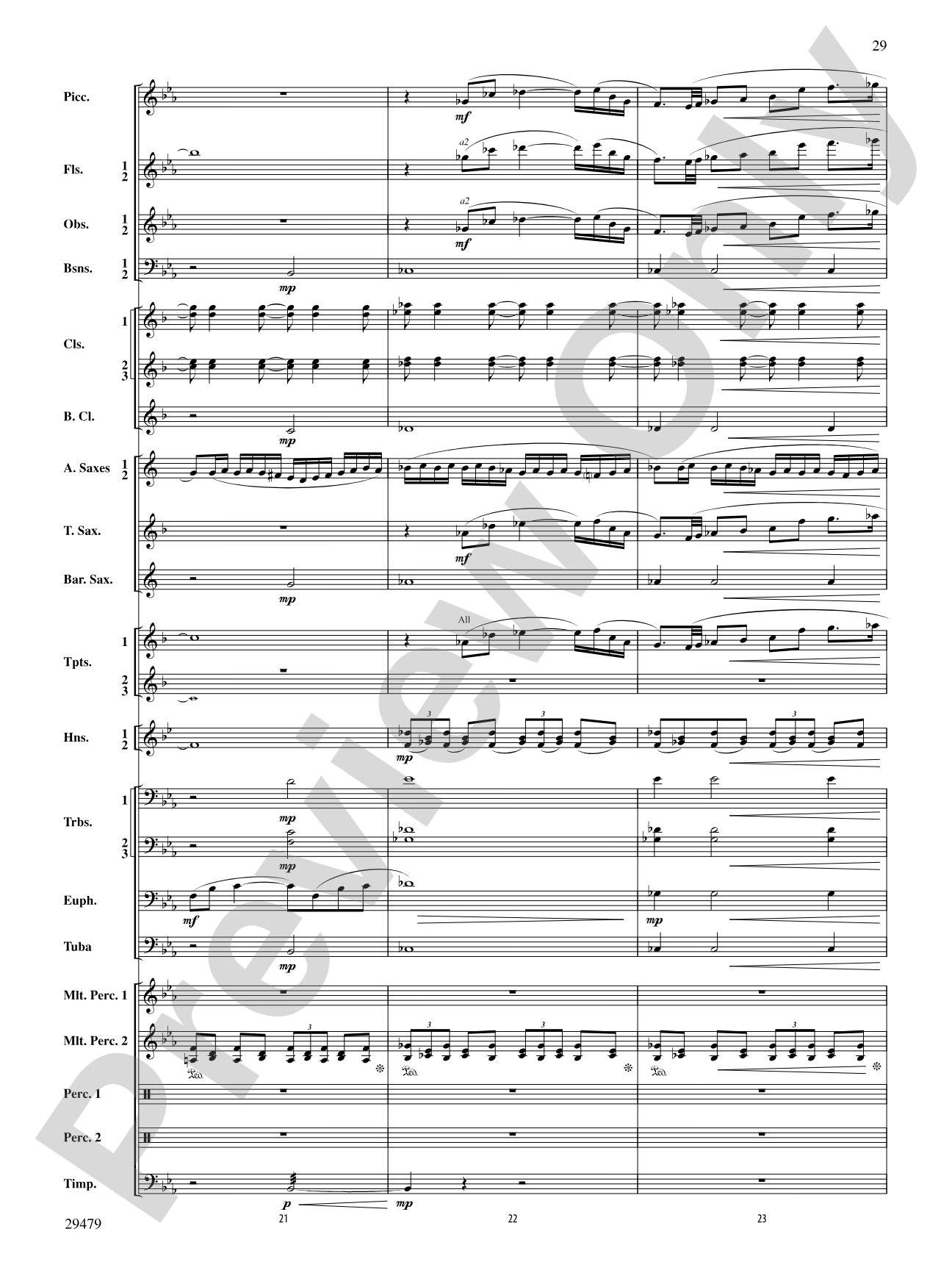 Art in the Park: Concert Band Conductor Score & Parts