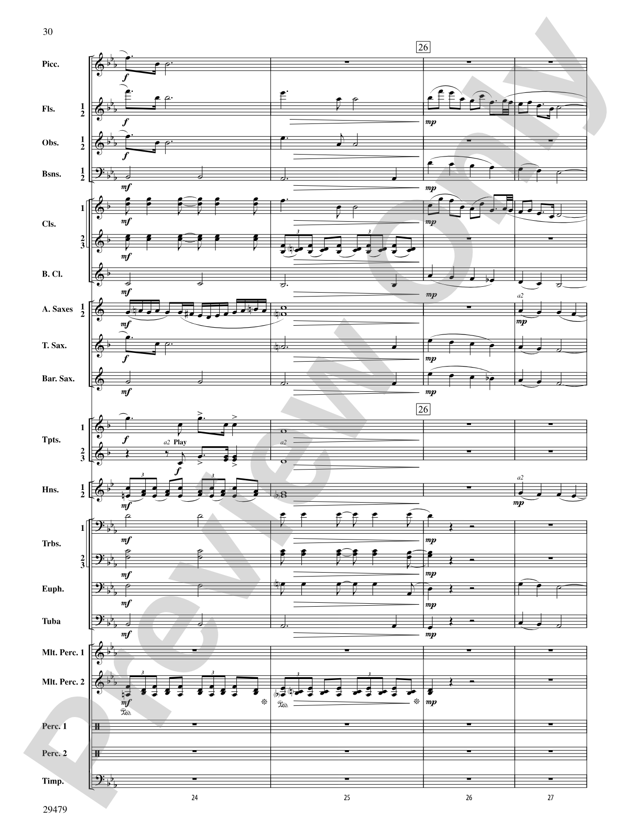 Art in the Park: Concert Band Conductor Score & Parts