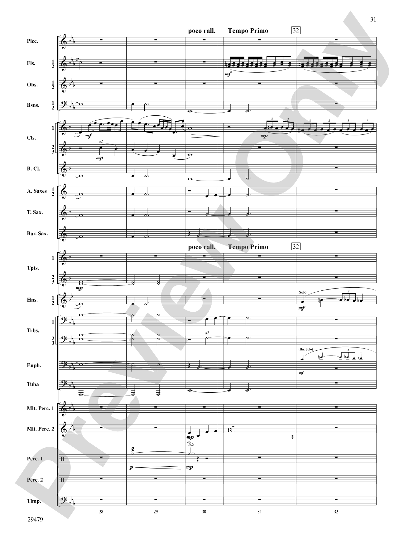 Art in the Park: Concert Band Conductor Score & Parts