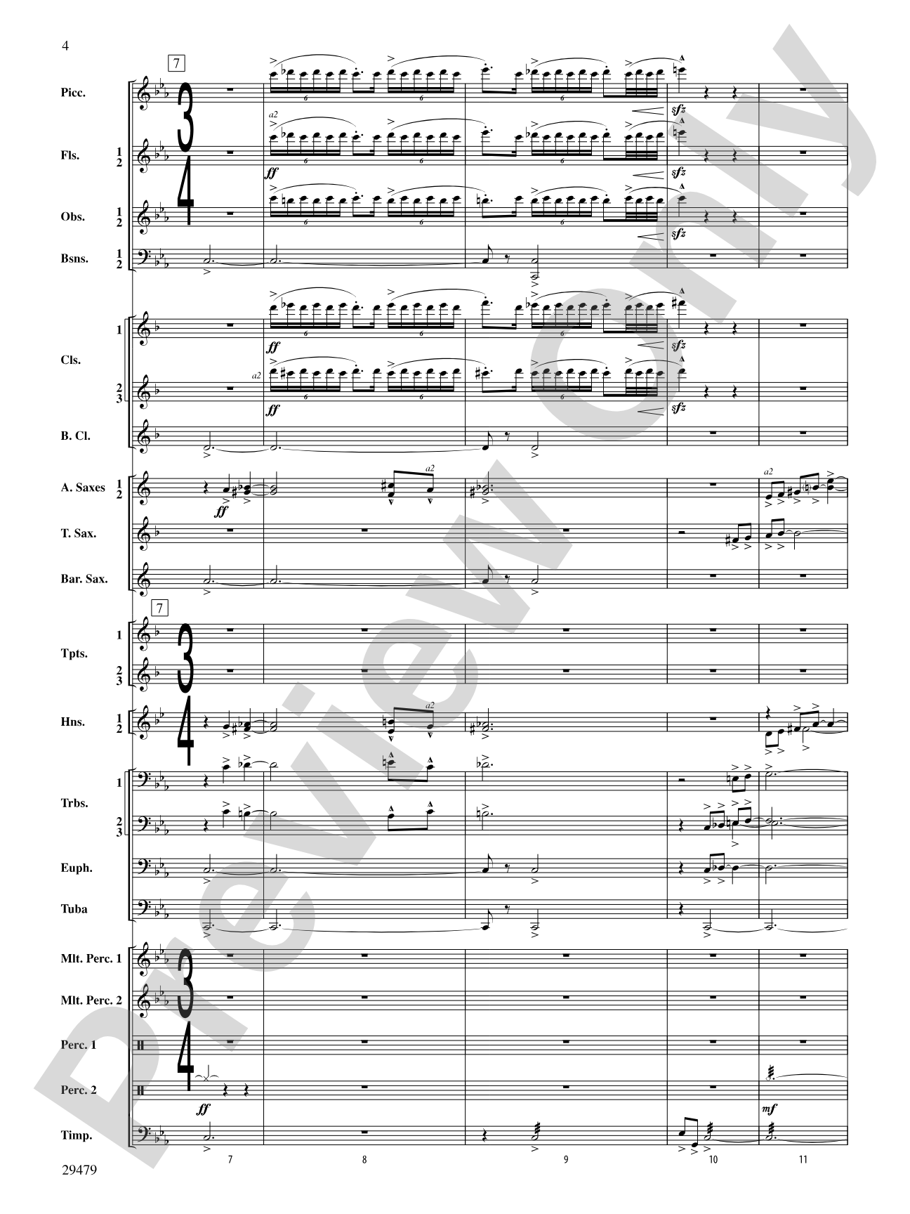 Art in the Park: Concert Band Conductor Score & Parts