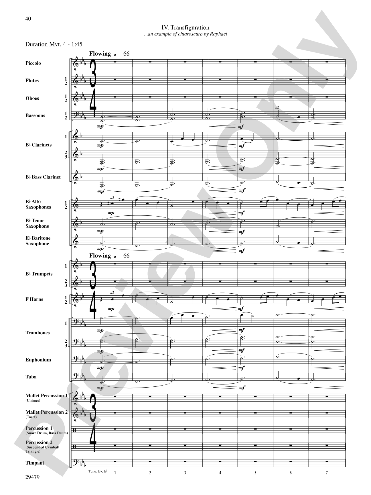 Art in the Park: Concert Band Conductor Score & Parts