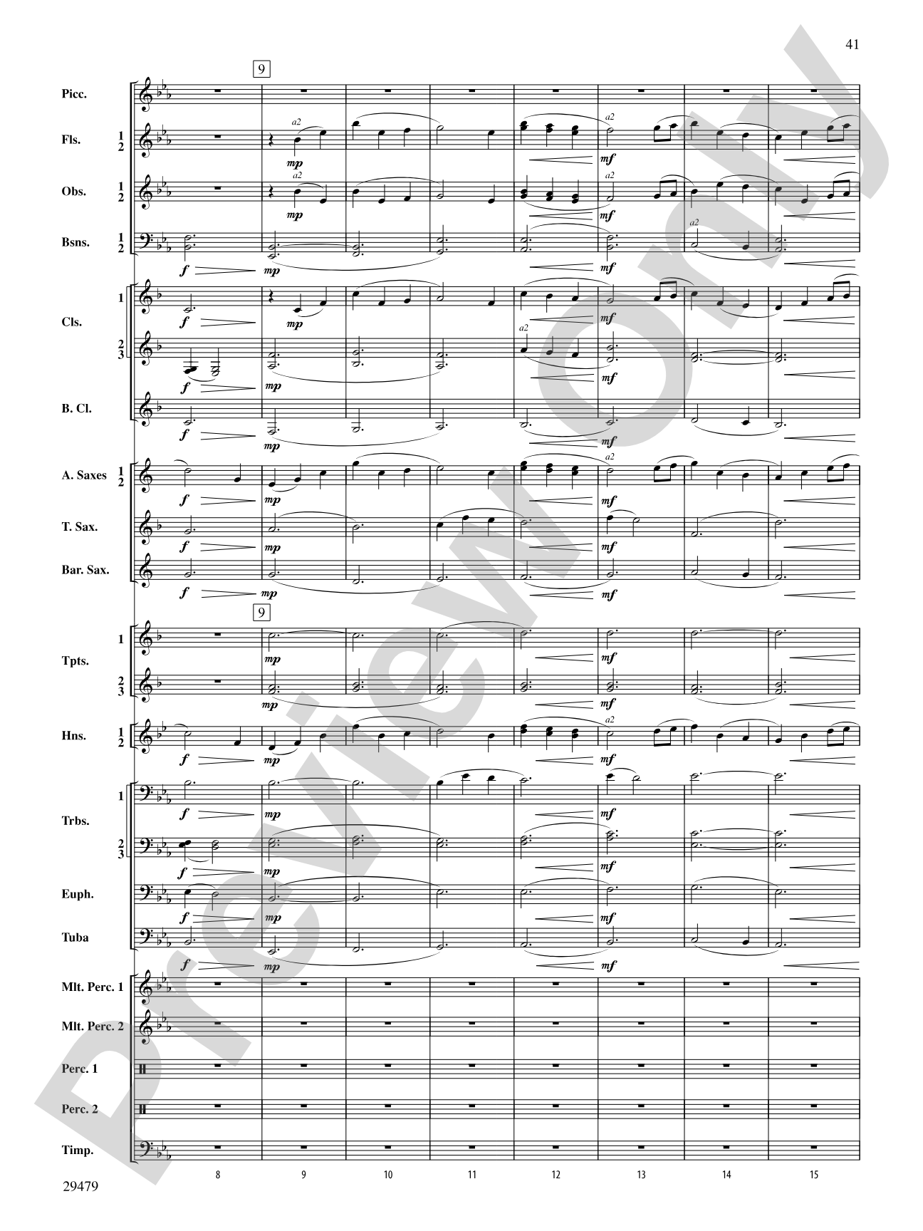 Art in the Park: Concert Band Conductor Score & Parts