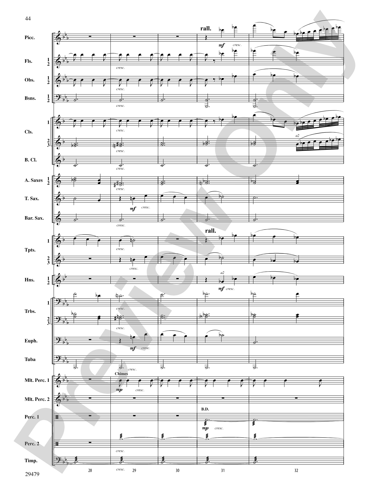 Art in the Park: Concert Band Conductor Score & Parts