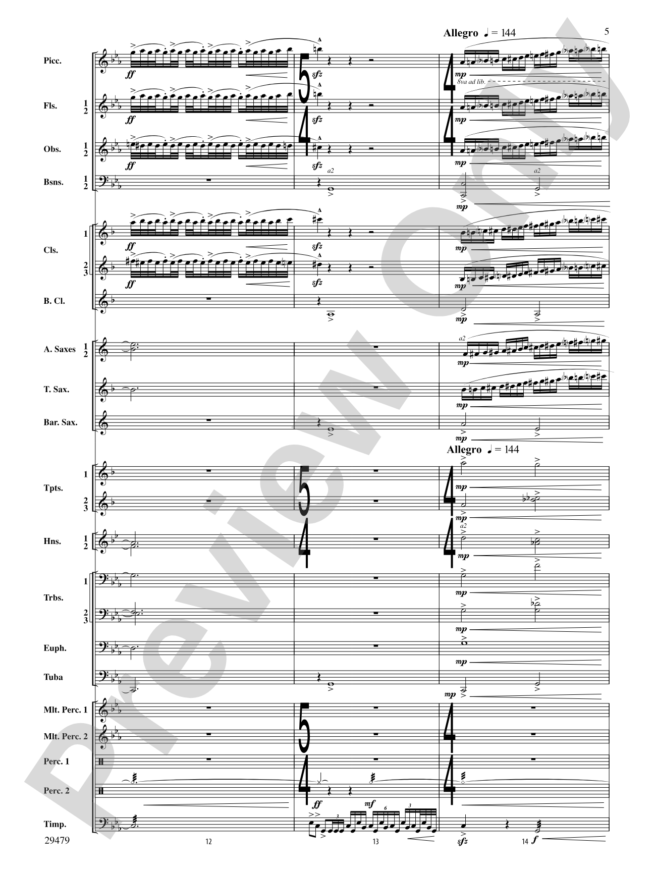 Art in the Park: Concert Band Conductor Score & Parts