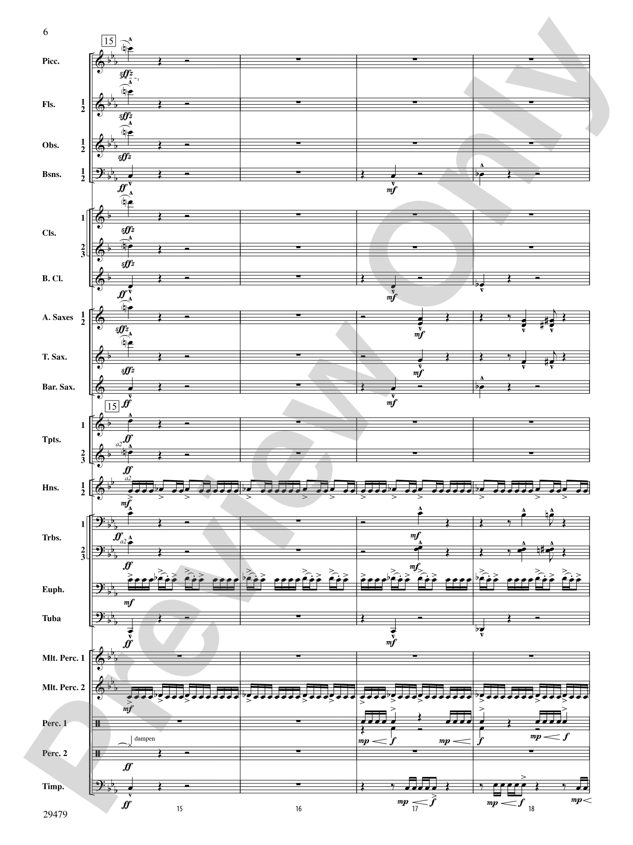 Art in the Park: Concert Band Conductor Score & Parts