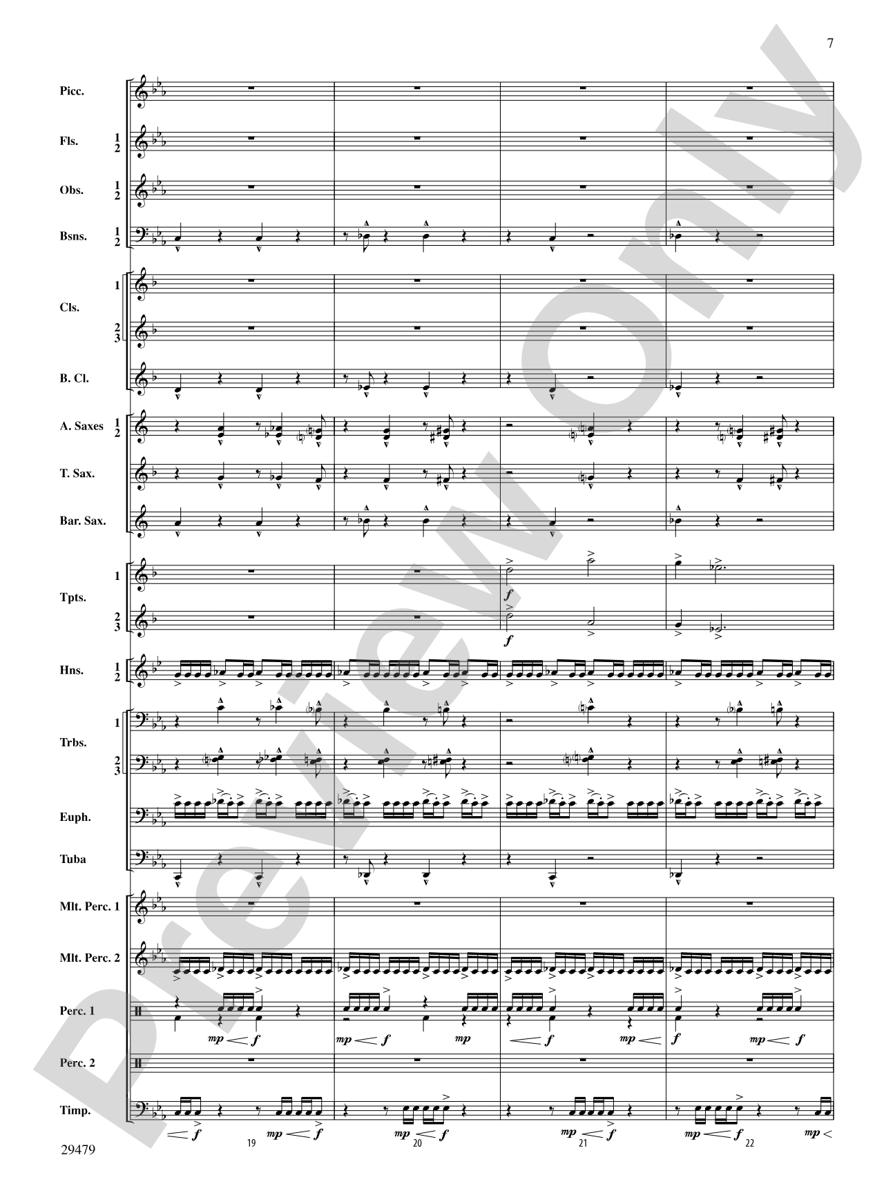 Art in the Park: Concert Band Conductor Score & Parts