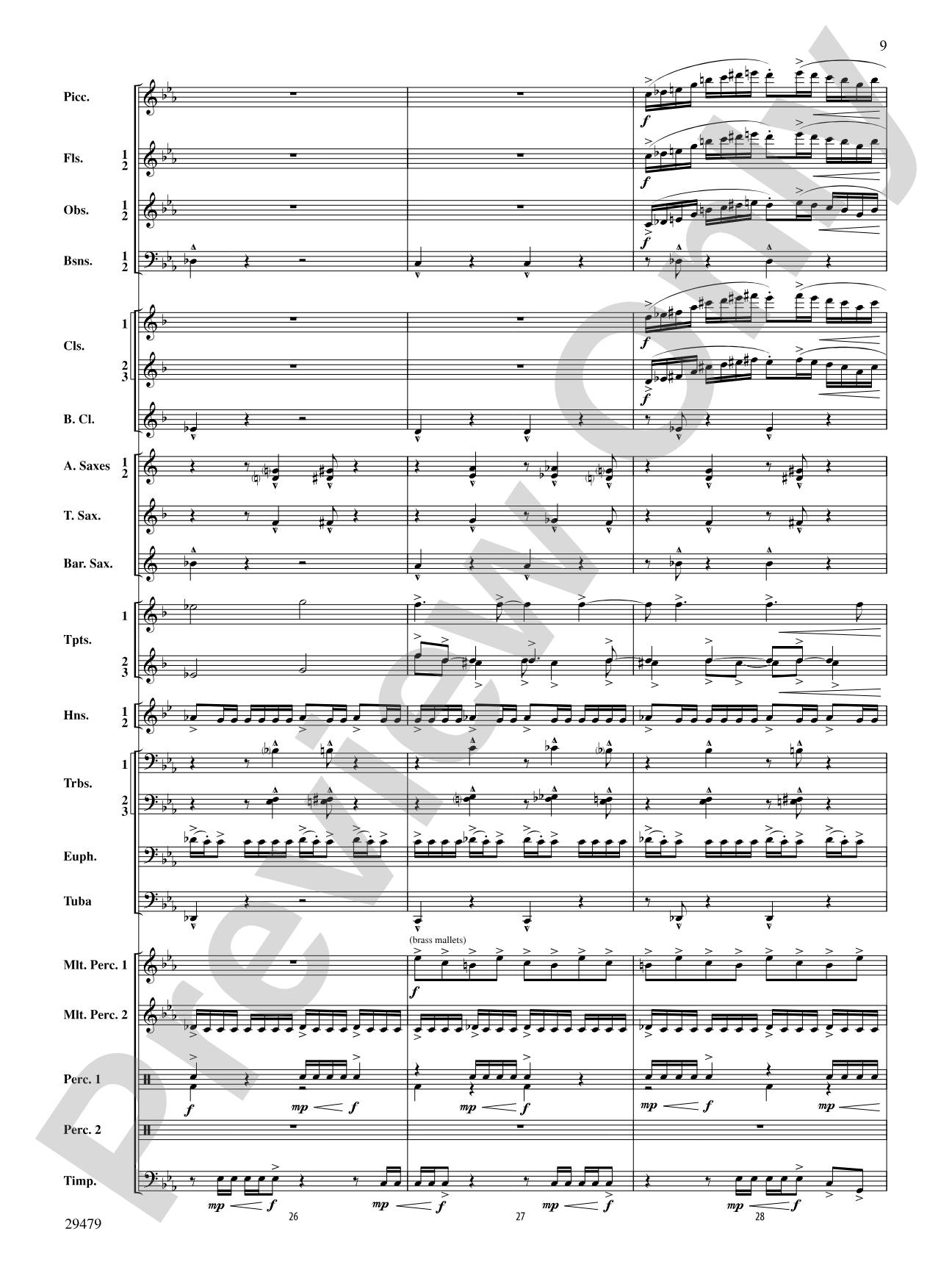 Art in the Park: Concert Band Conductor Score & Parts