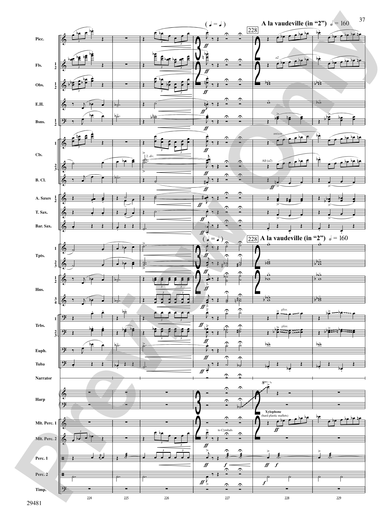 Casey at the Bat: Concert Band Conductor Score & Parts