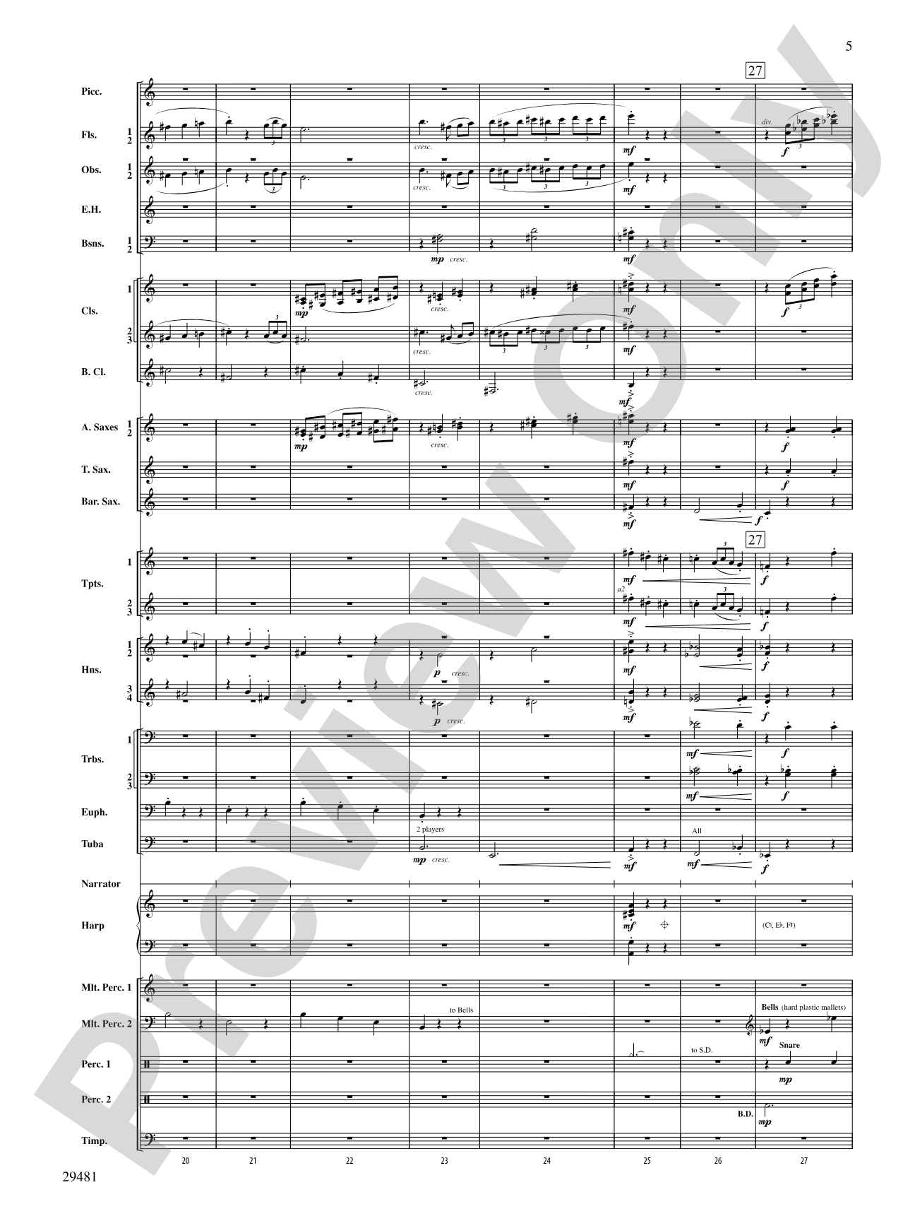 Casey at the Bat: Concert Band Conductor Score & Parts