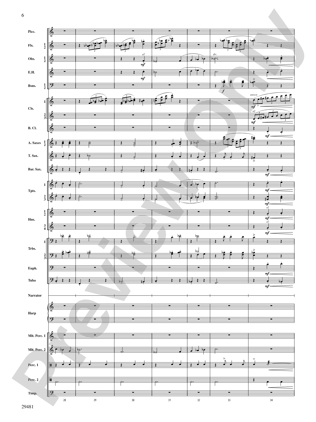 Casey at the Bat: Concert Band Conductor Score & Parts