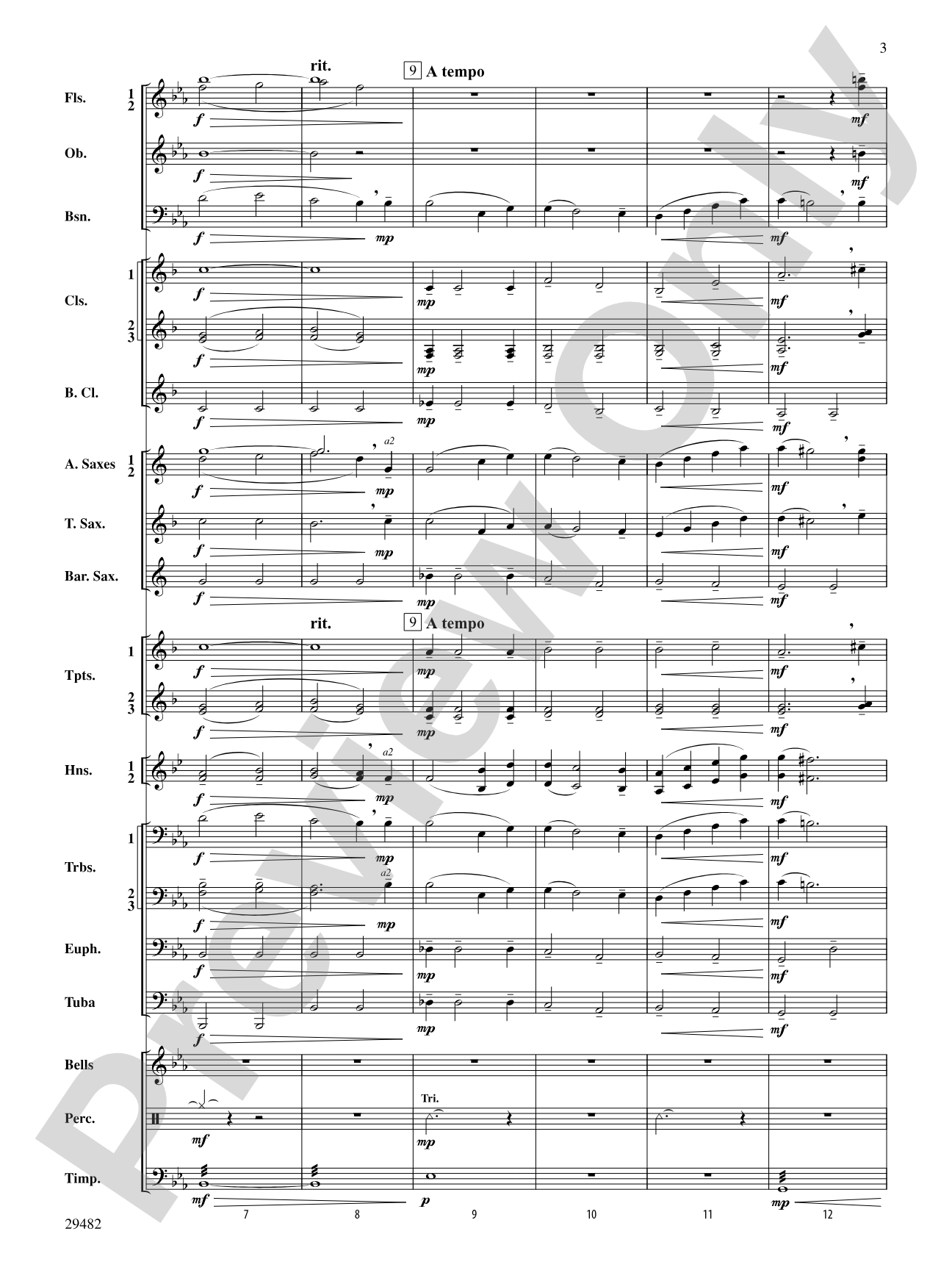 Evensong: Score