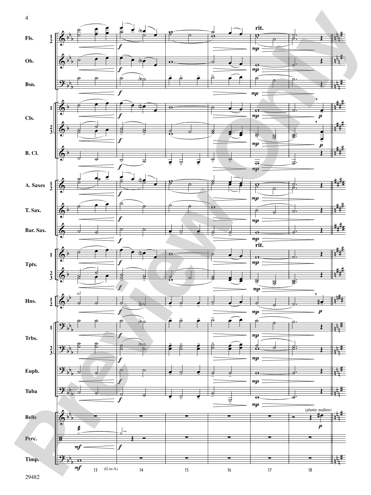 Evensong: Score