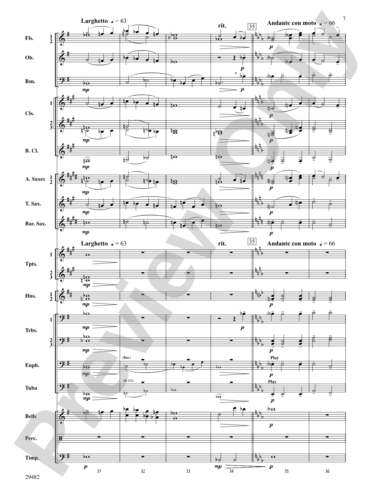 Evensong: Score