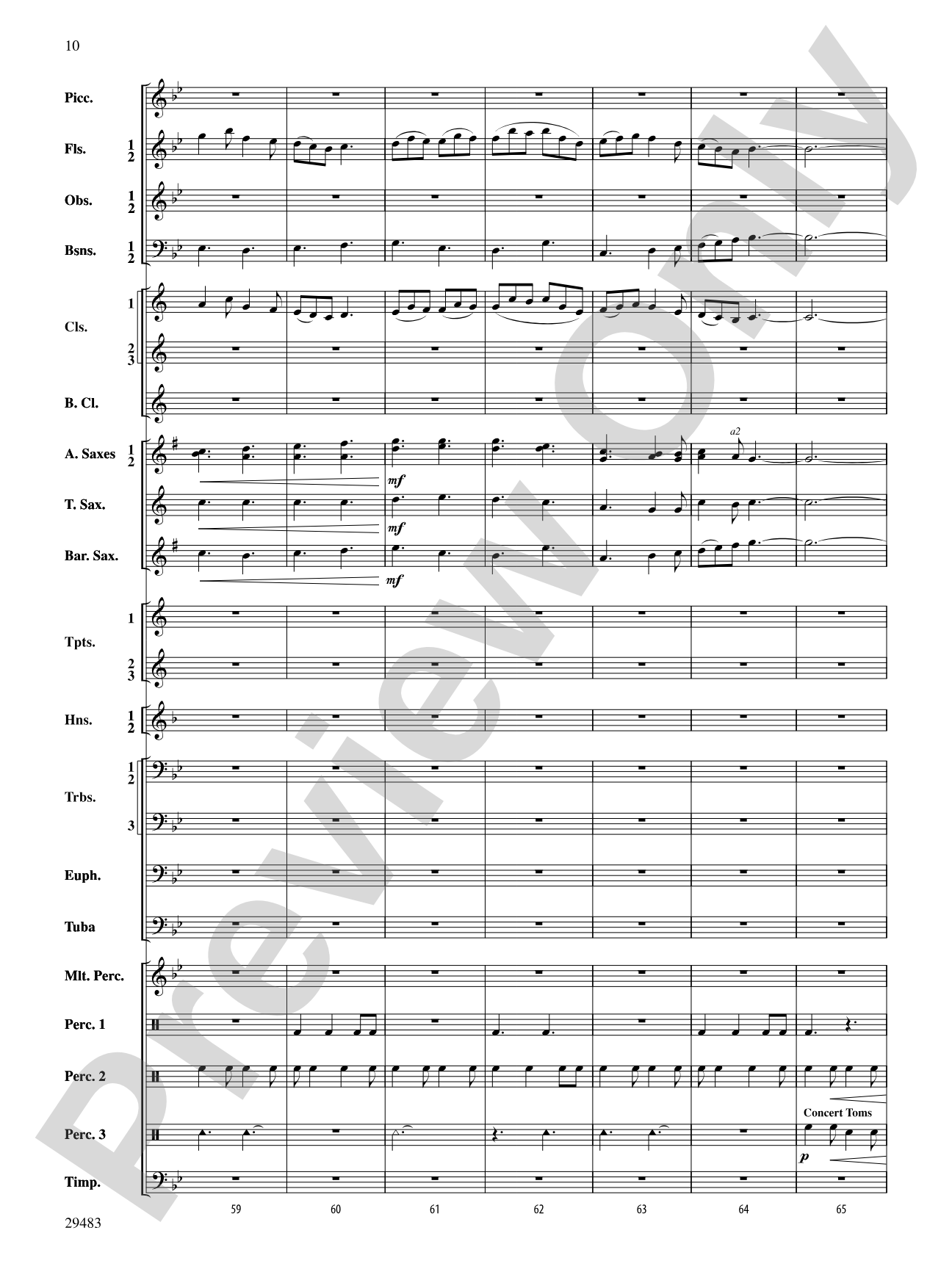 J.S. Jig: Concert Band Conductor Score & Parts