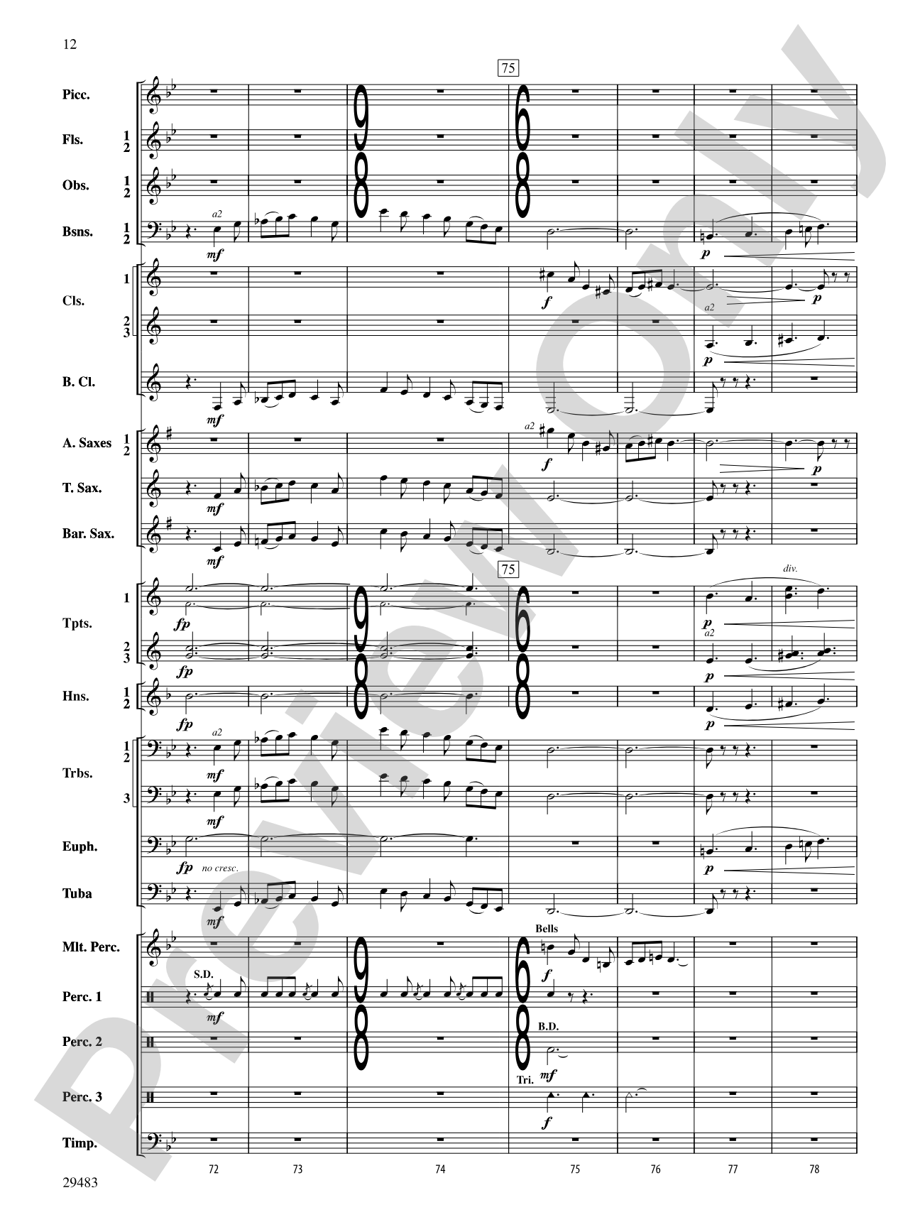 J.S. Jig: Concert Band Conductor Score & Parts