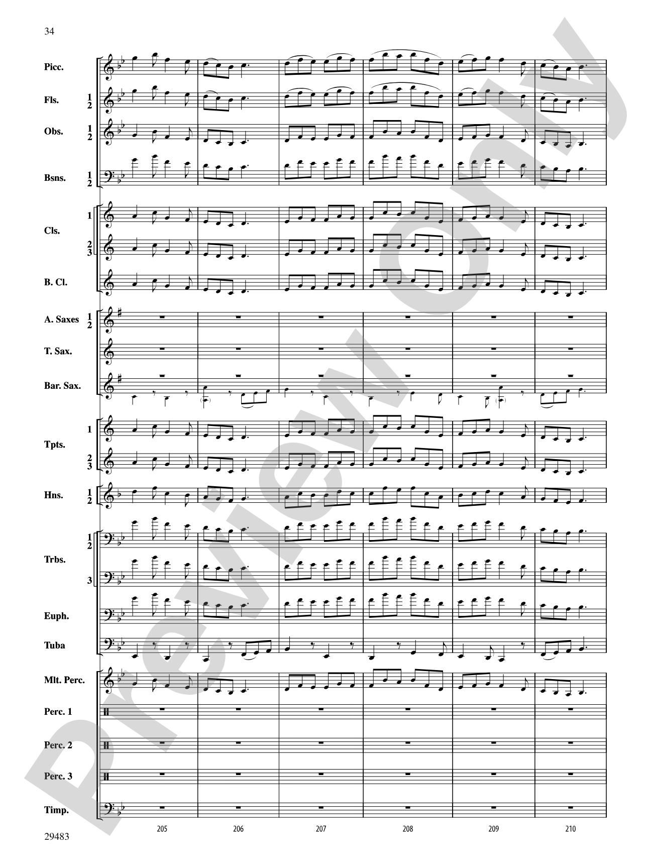 J.S. Jig: Concert Band Conductor Score & Parts