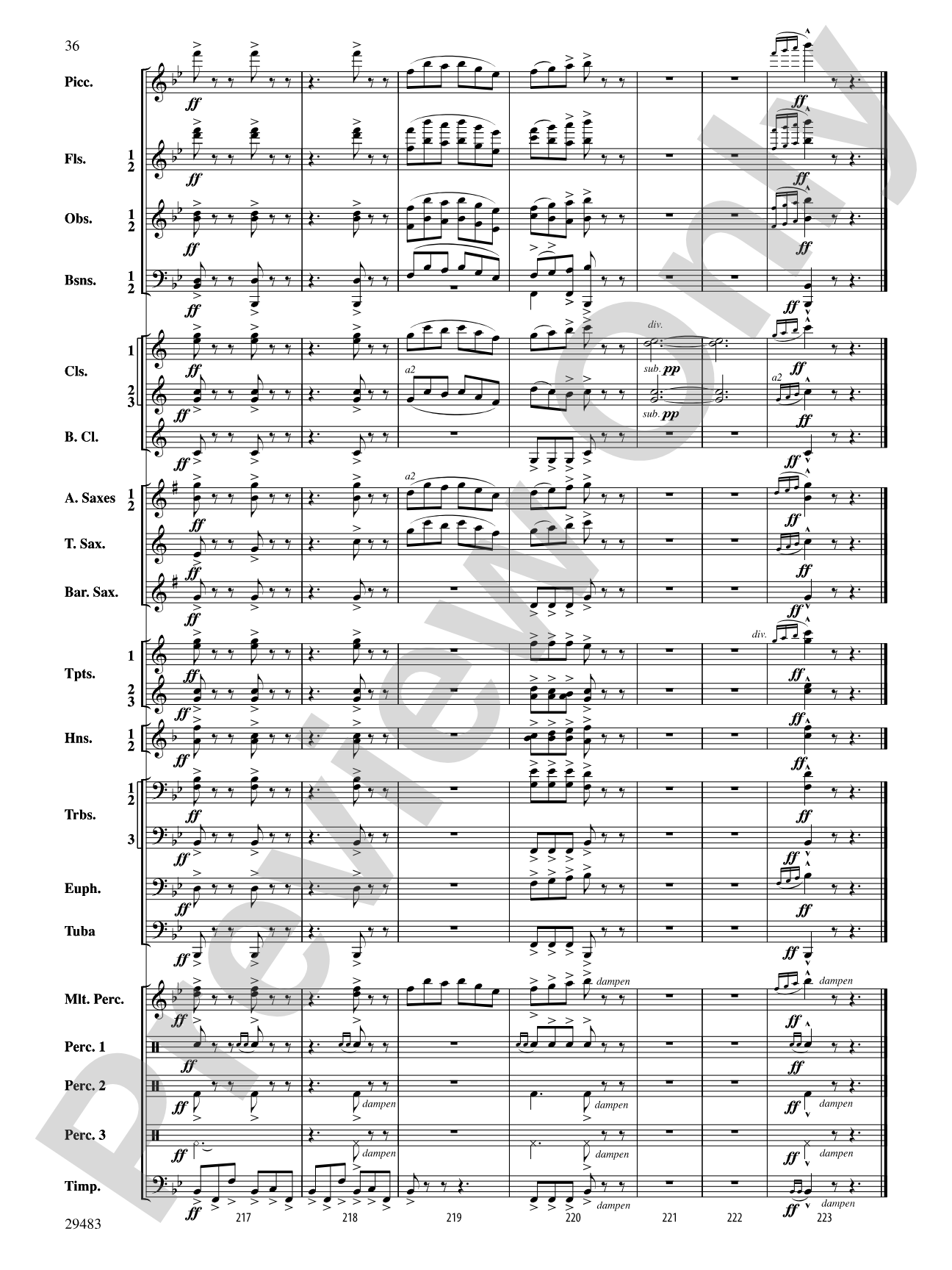 J.S. Jig: Concert Band Conductor Score & Parts
