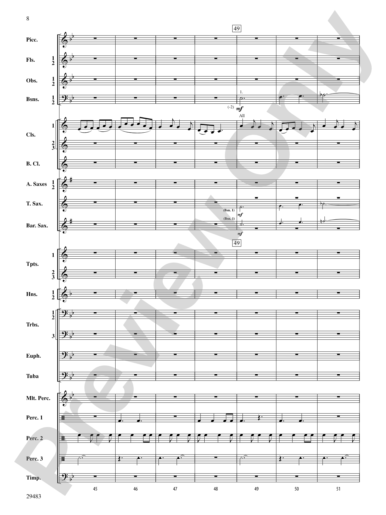 J.S. Jig: Concert Band Conductor Score & Parts