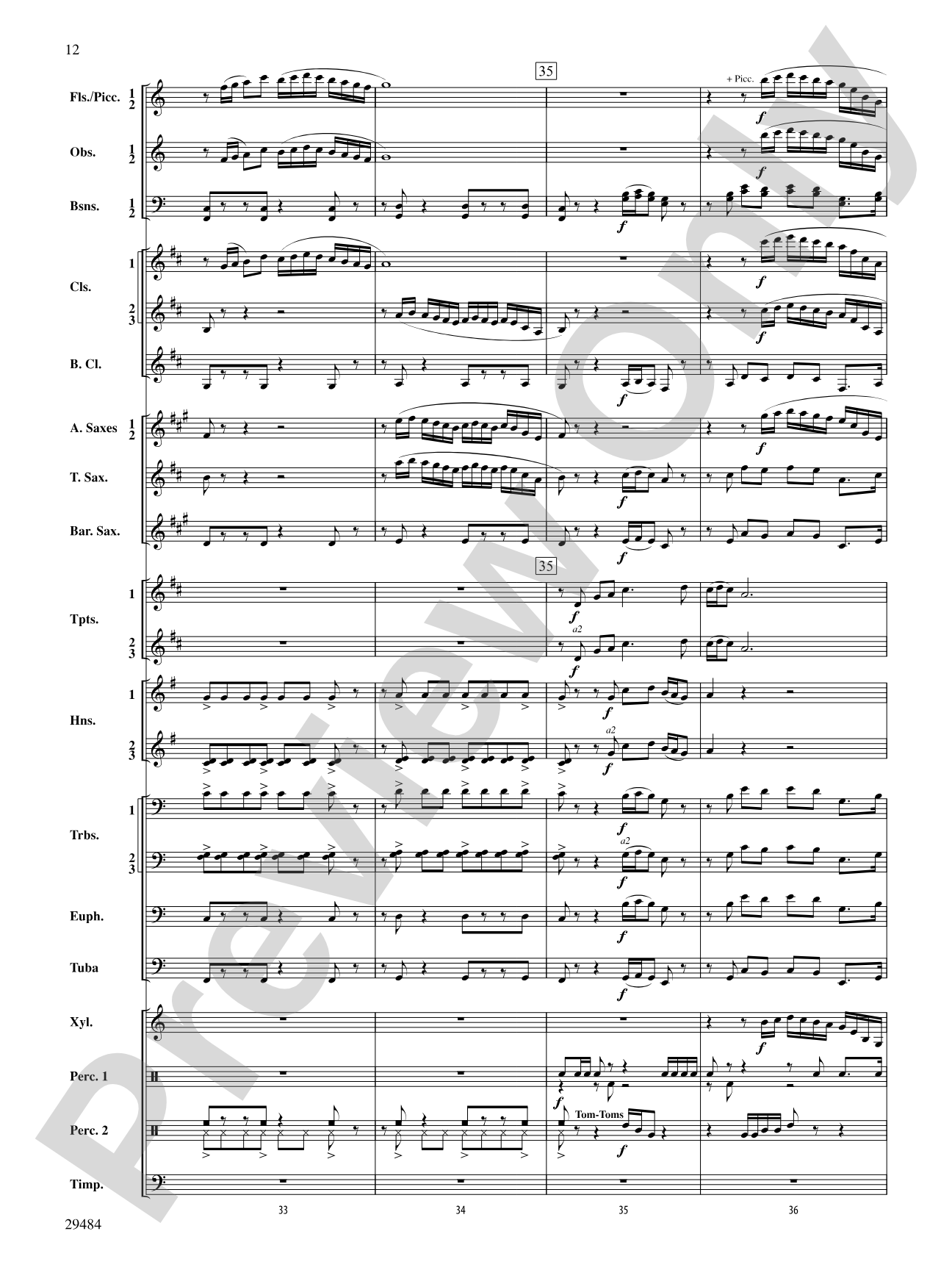 Spirit of Flight: Concert Band Conductor Score & Parts