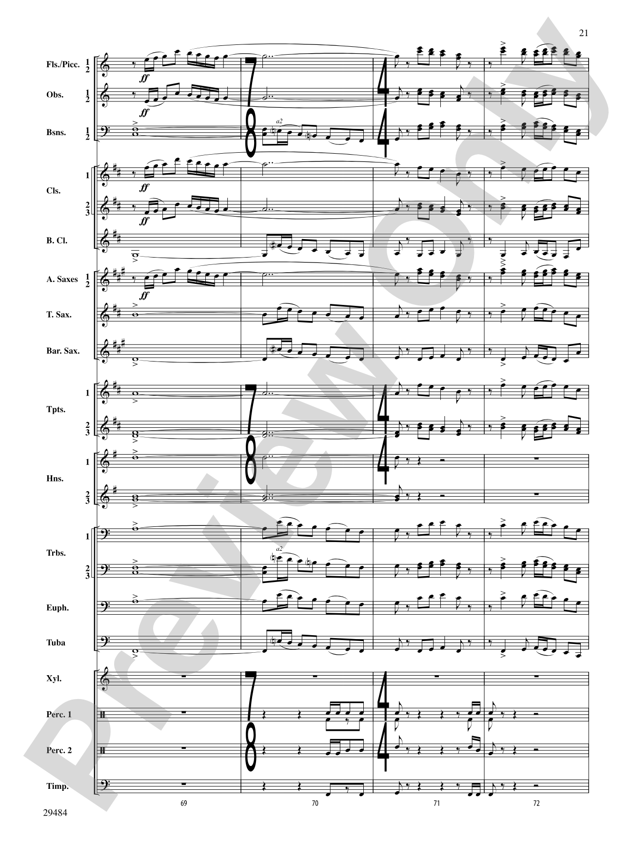 Spirit of Flight: Concert Band Conductor Score & Parts