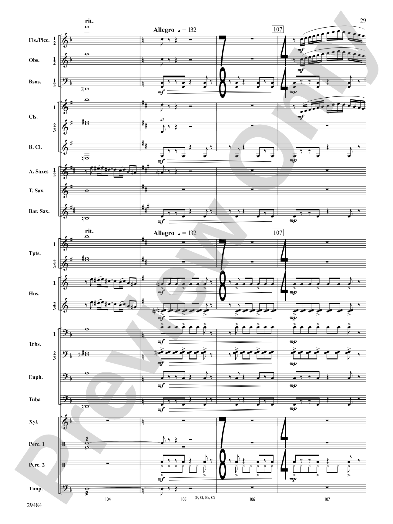 Spirit of Flight: Concert Band Conductor Score & Parts