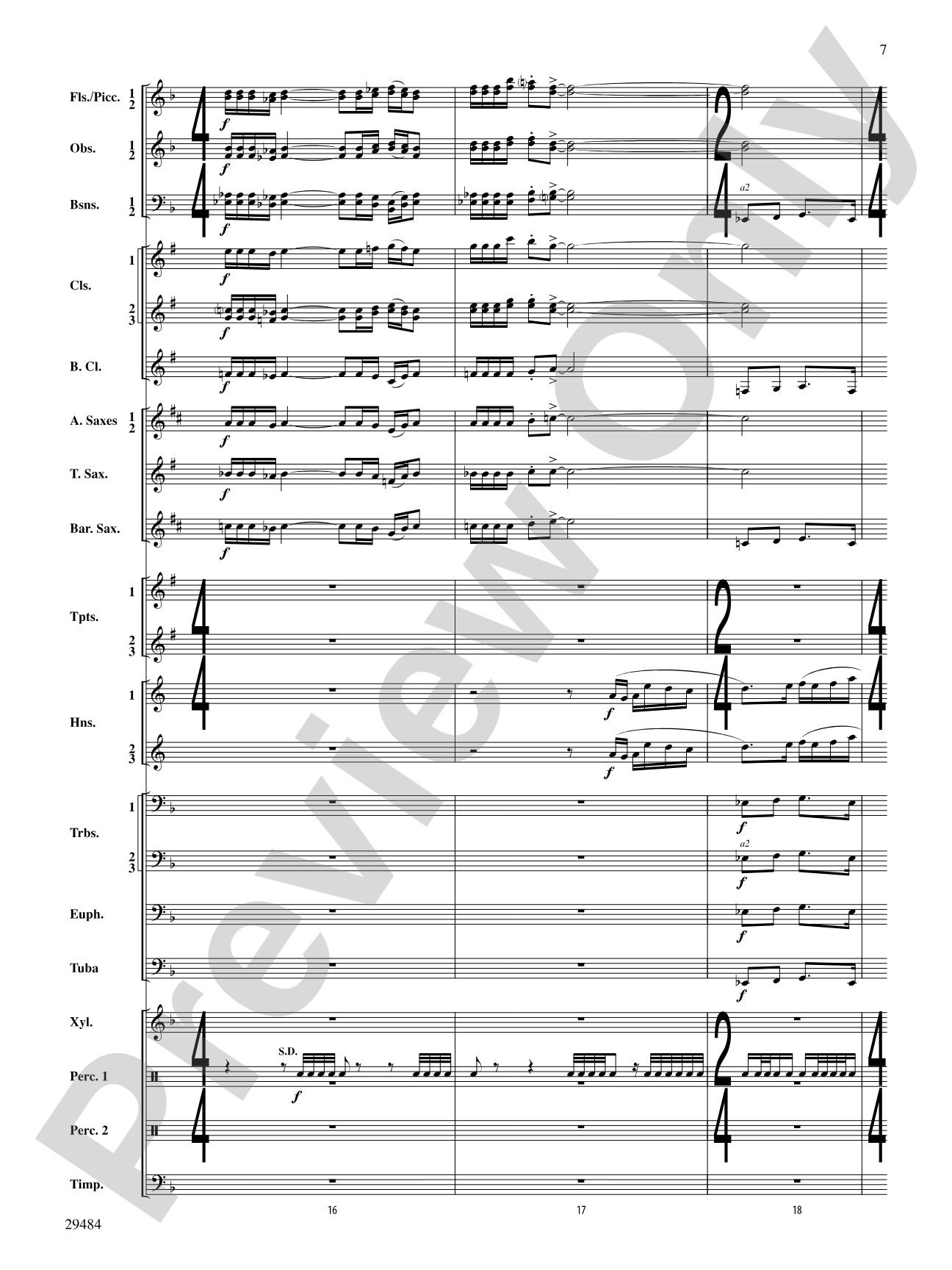 Spirit of Flight: Concert Band Conductor Score & Parts