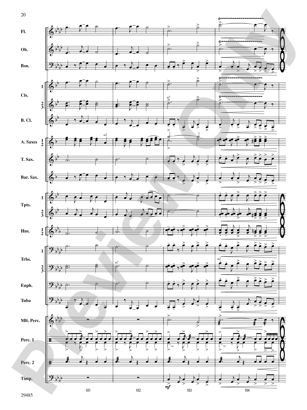 McKenzie River Quest: Concert Band Conductor Score & Parts