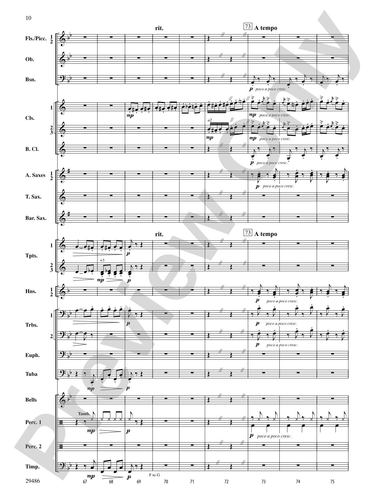 Polka from The Bartered Bride: Concert Band Conductor Score & Parts