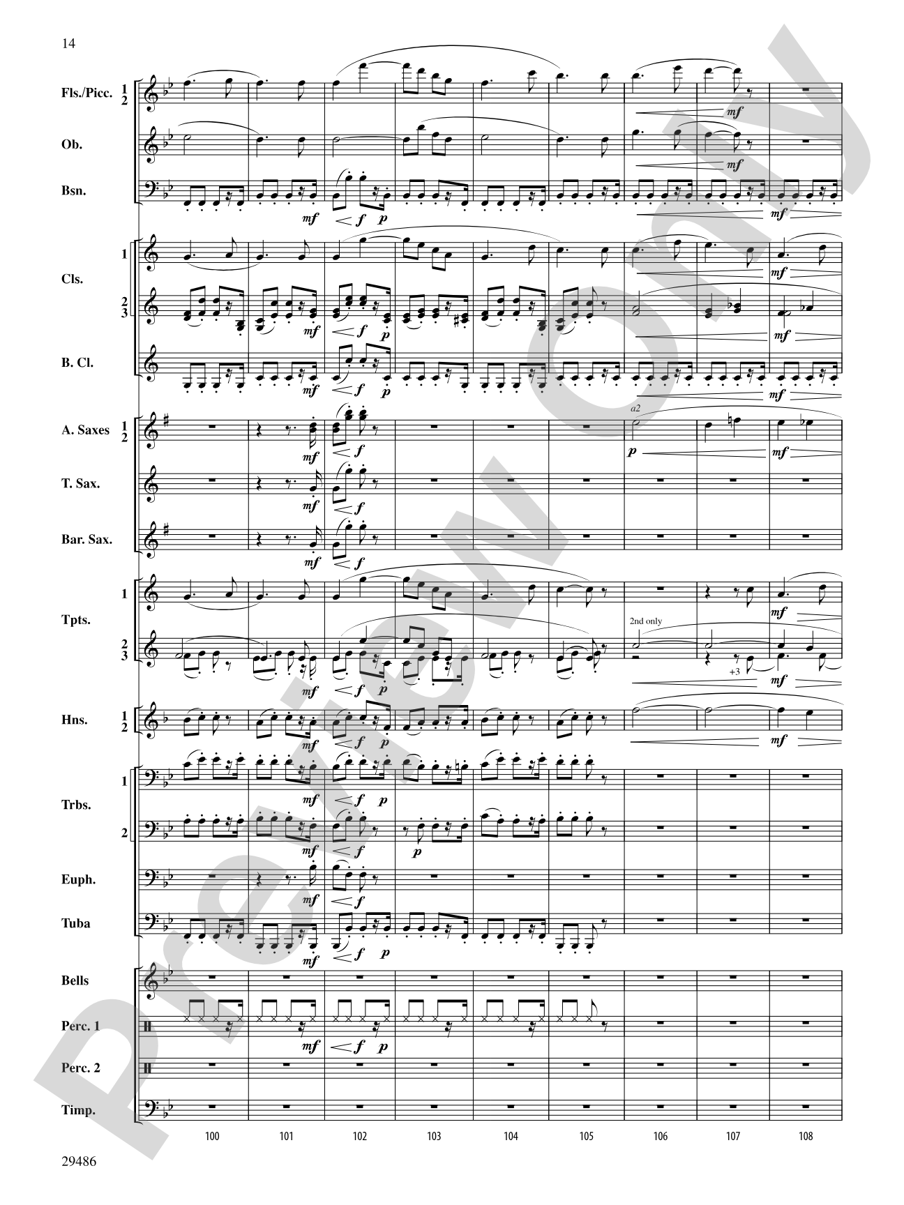Polka from The Bartered Bride: Concert Band Conductor Score & Parts
