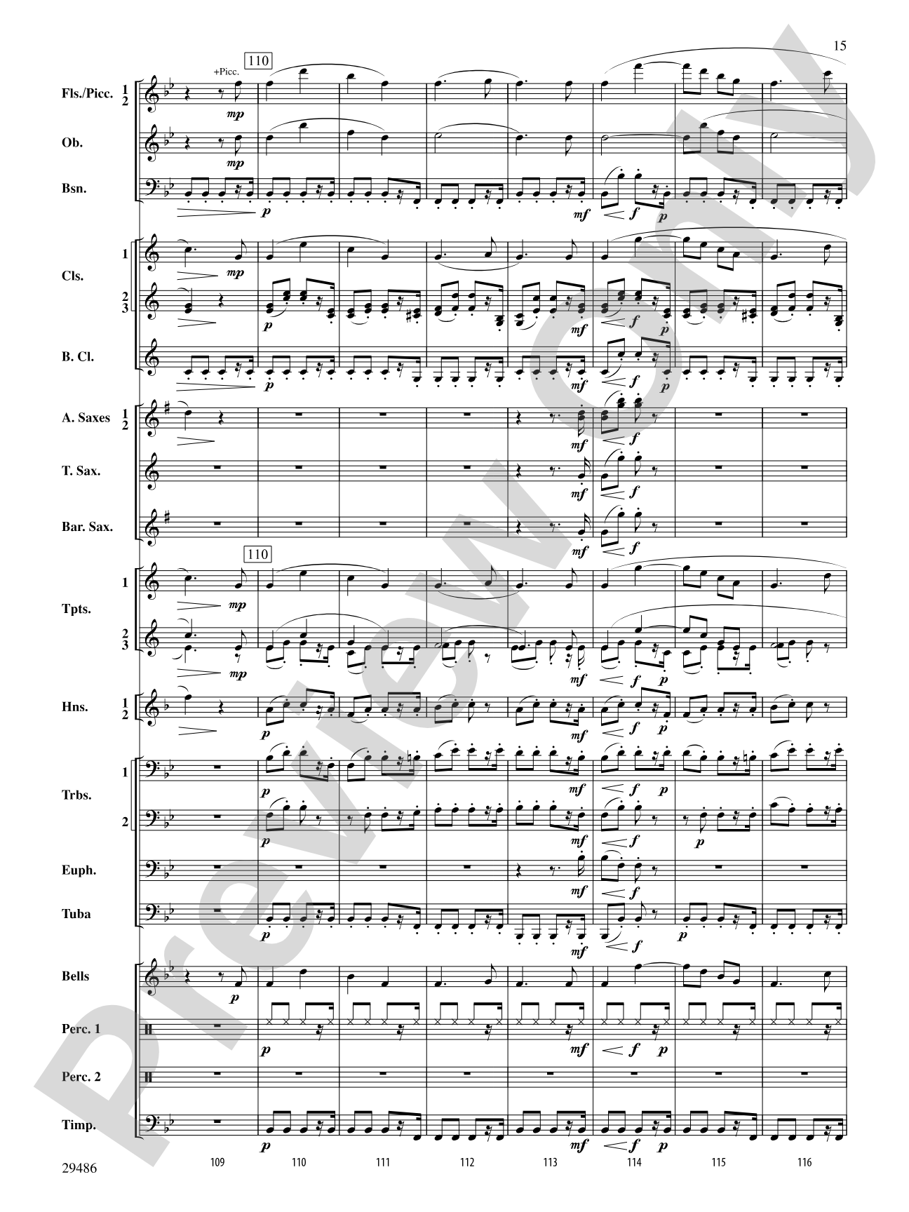 Polka from The Bartered Bride: Concert Band Conductor Score & Parts