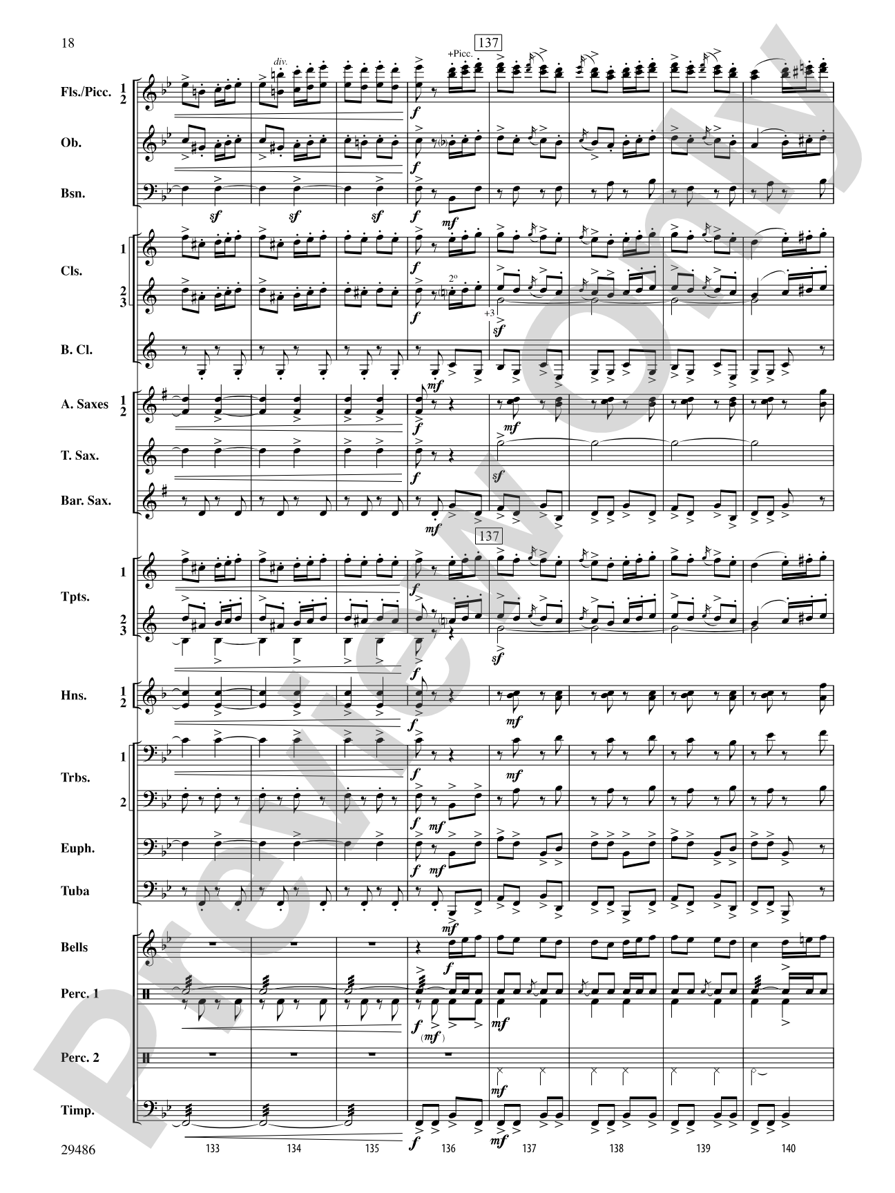 Polka from The Bartered Bride: Concert Band Conductor Score & Parts