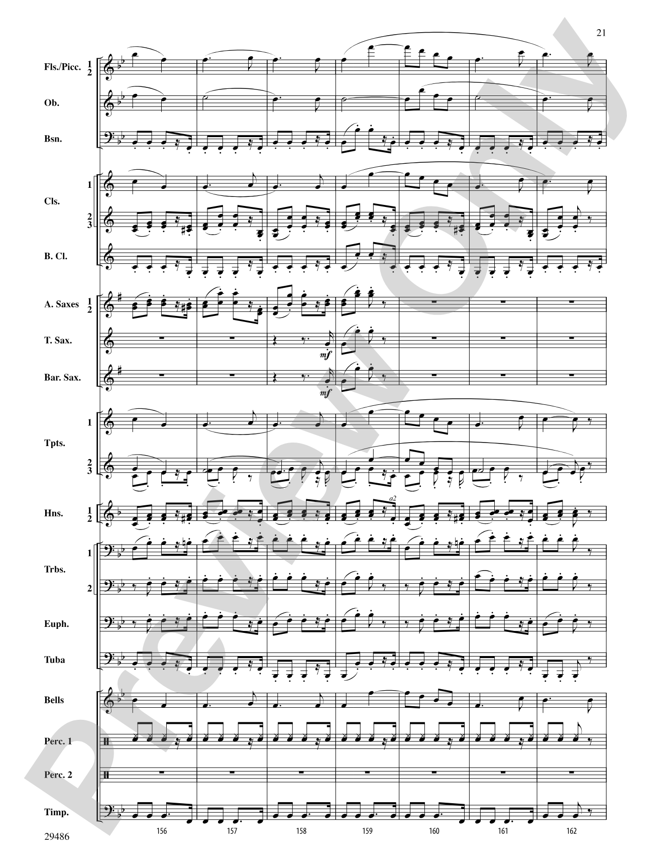 Polka from The Bartered Bride: Concert Band Conductor Score & Parts