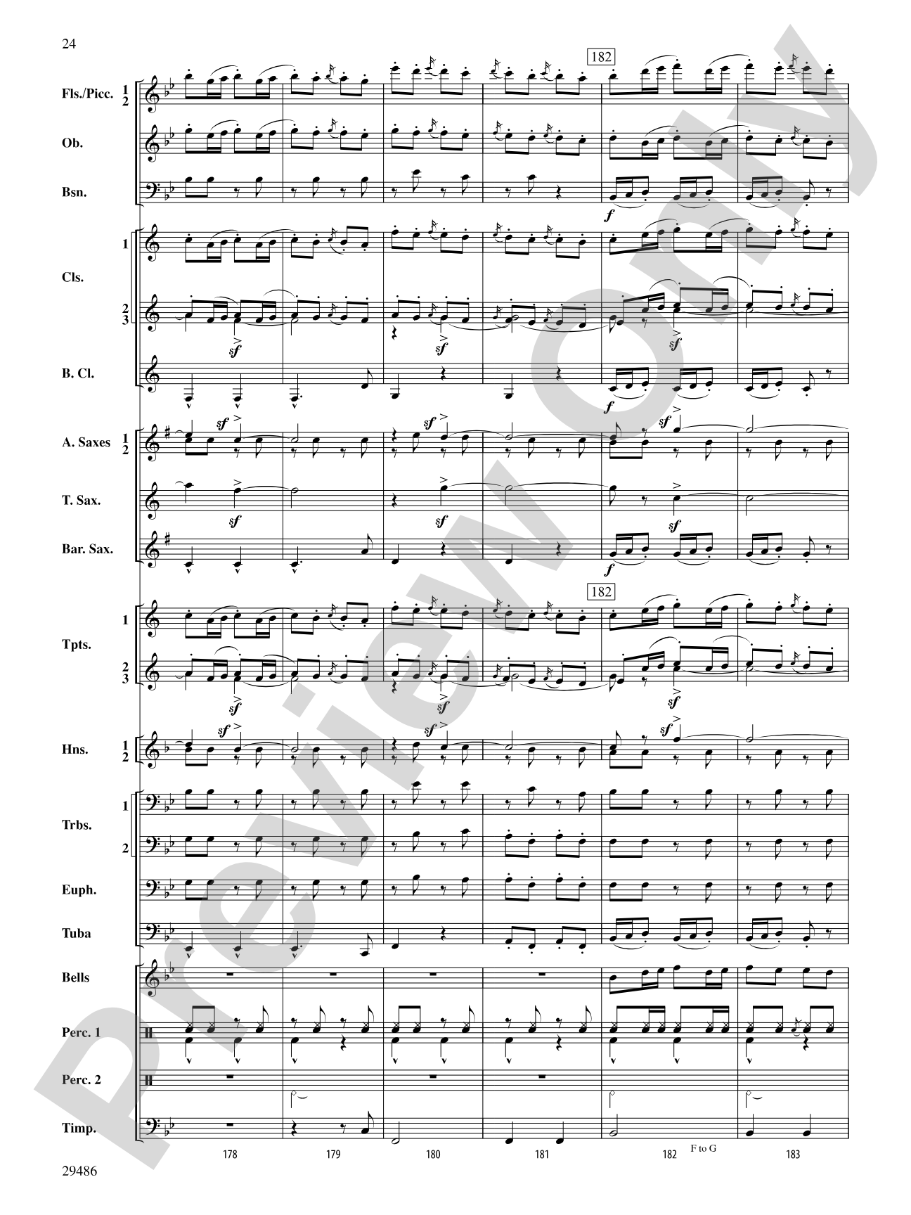 Polka from The Bartered Bride: Concert Band Conductor Score & Parts