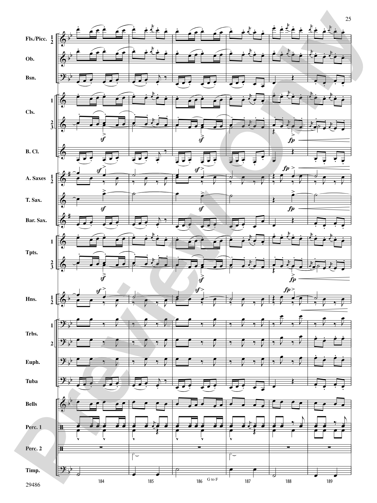 Polka from The Bartered Bride: Concert Band Conductor Score & Parts