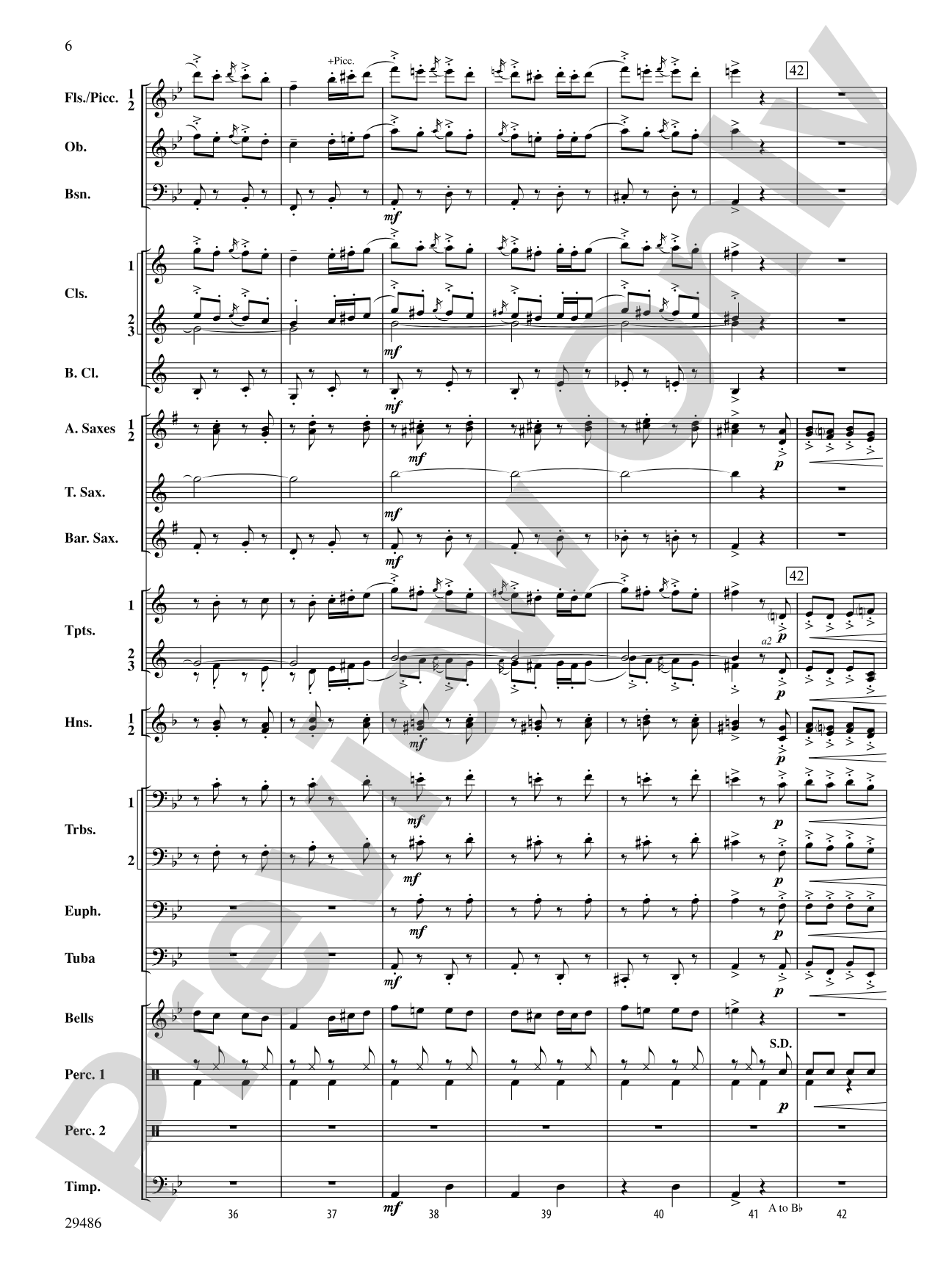 Polka from The Bartered Bride: Concert Band Conductor Score & Parts
